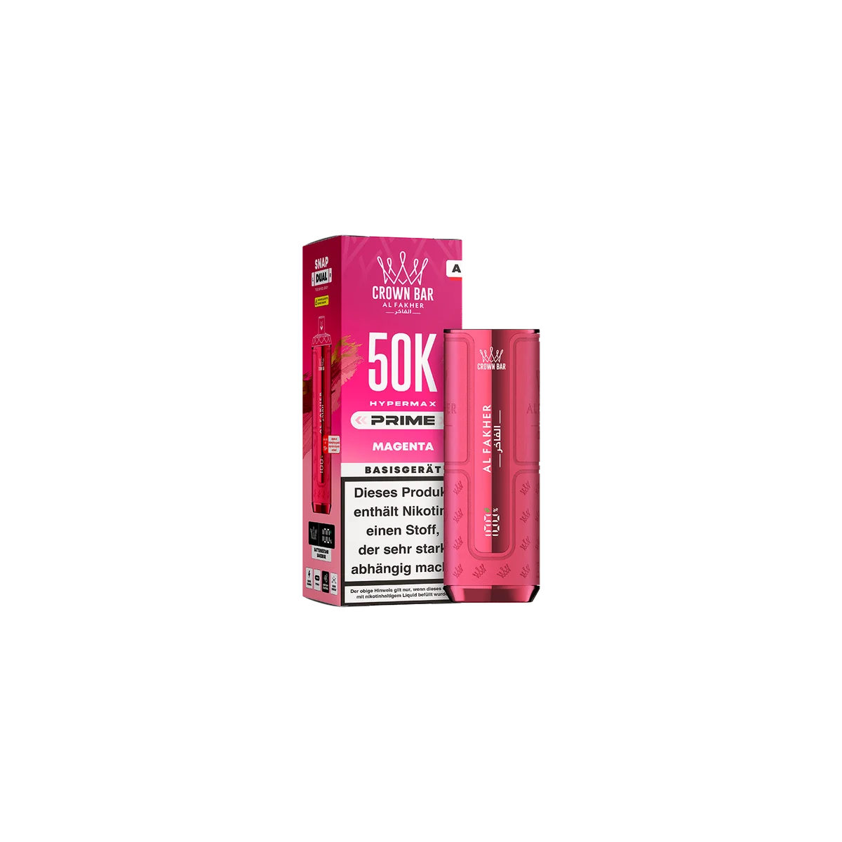 Al Fakher- Hypermax - Prime - 50K - Basisger&auml;t - Magenta 1