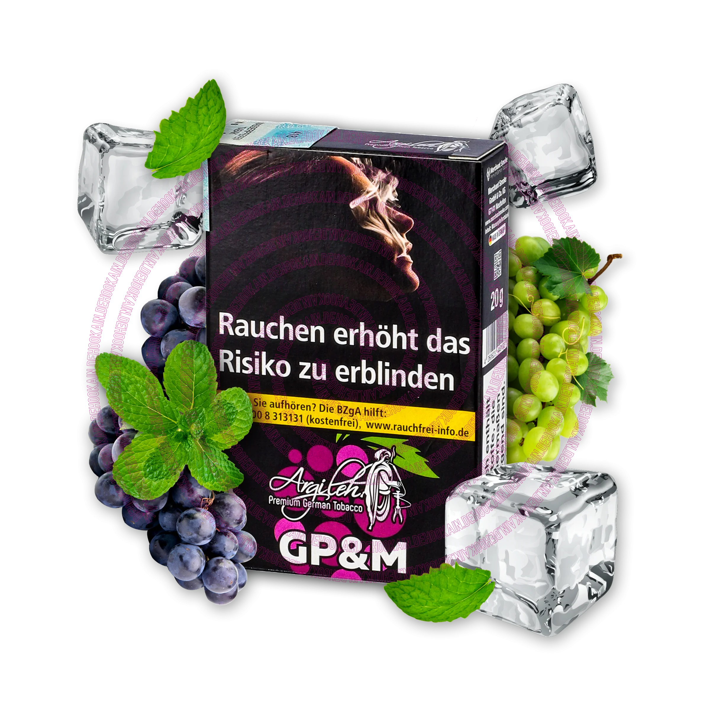 Argileh - Grayp Mnt - 20 g | Alle neuen Tabak Sorten günstig online kaufen - Hookain Shisha-Onlineshop-2