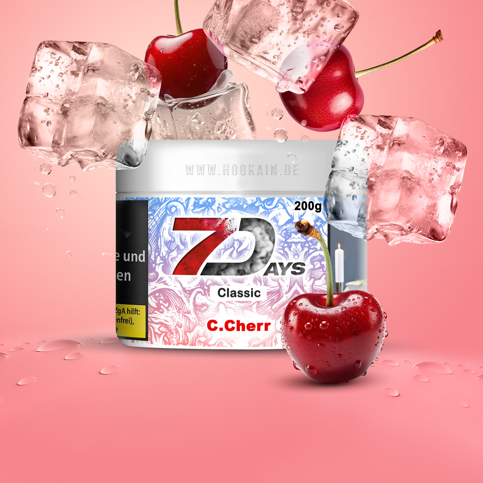 7Days Classic C. Cherr 200 g | Shisha Tabak g&uuml;nstig bestellen Bild 1