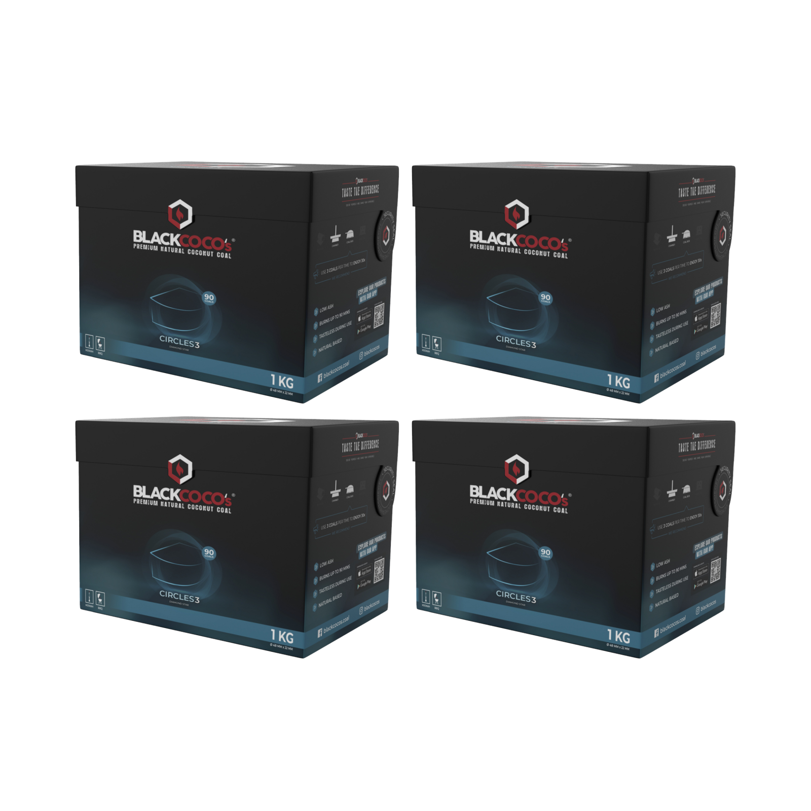 Blackcoco's Naturkohle Circles 3 4 kg | Premium Shisha-Kohle kaufen 2