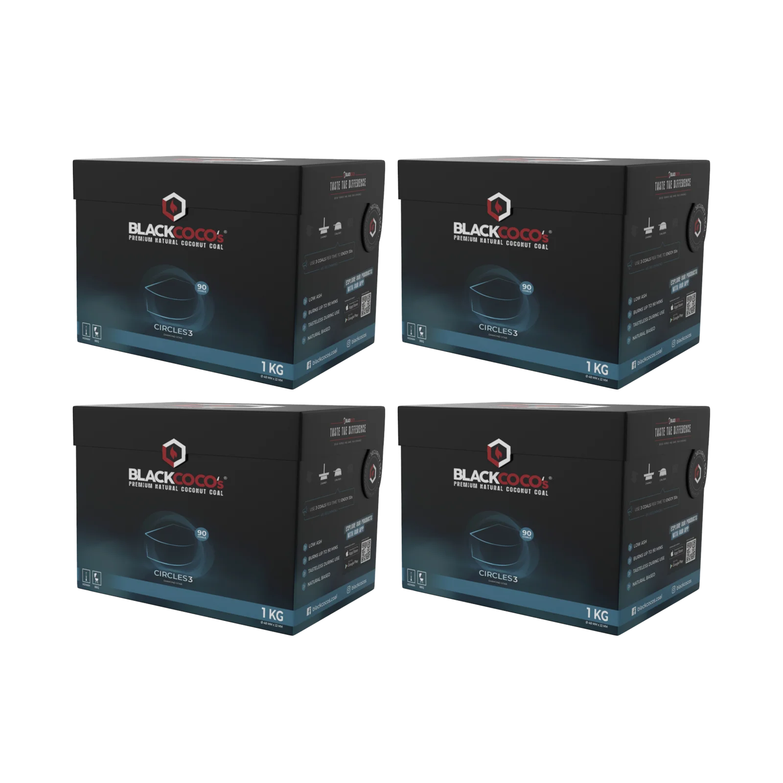 Blackcoco's Naturkohle Circles 3 4 kg | Premium Shisha-Kohle kaufen 2