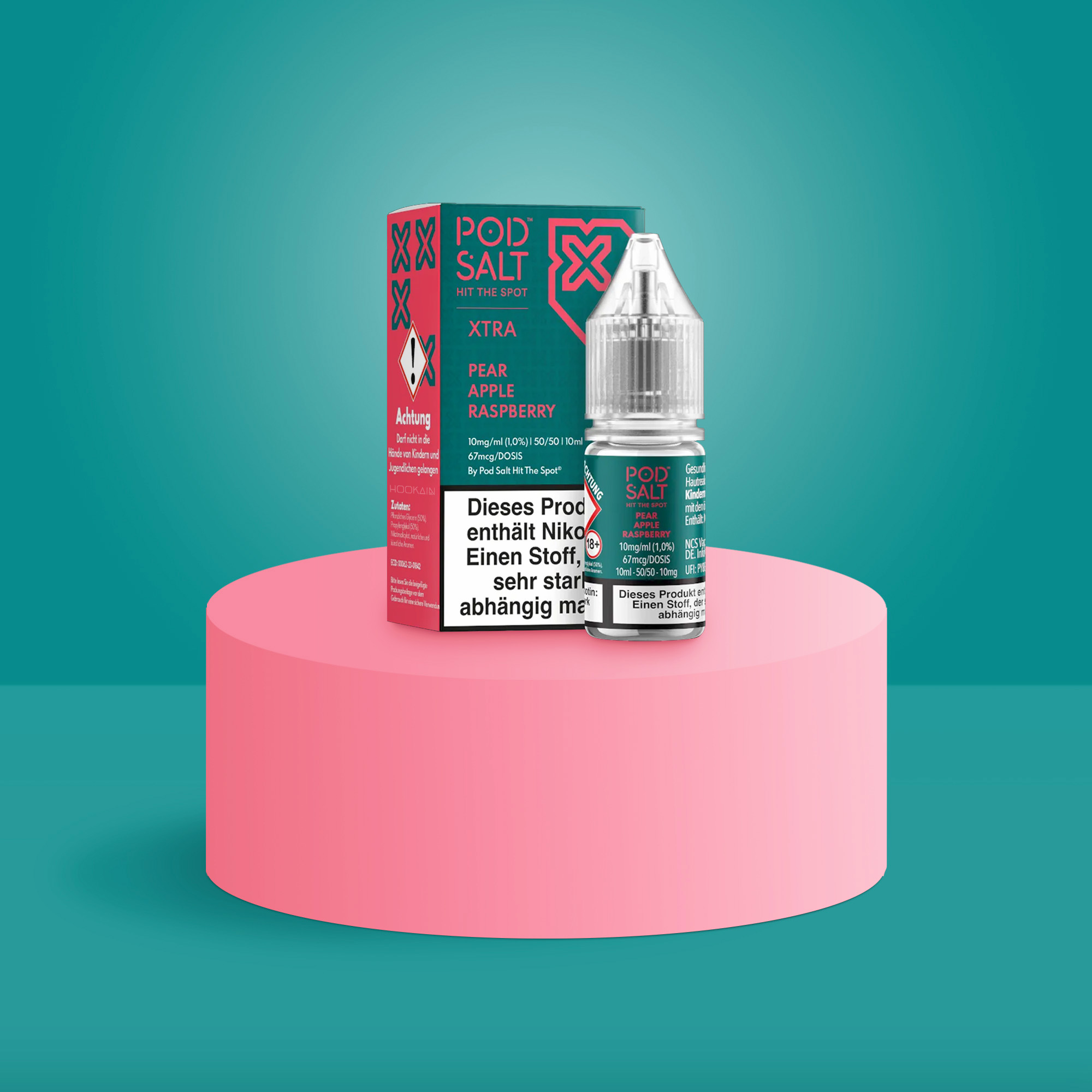  Pod Salt Xtra Nikotinsalz E-Liquid Pear Apple Raspberry 10 ml mit 10 mg g&uuml;nstig bestellen 1