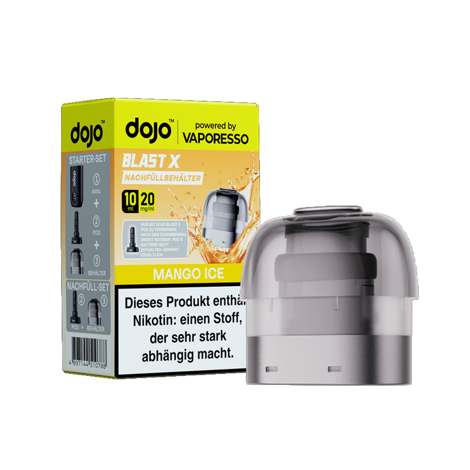 Vaporesso - Dojo Blast X - Pod 10ml - Mango Ice - 20mg1