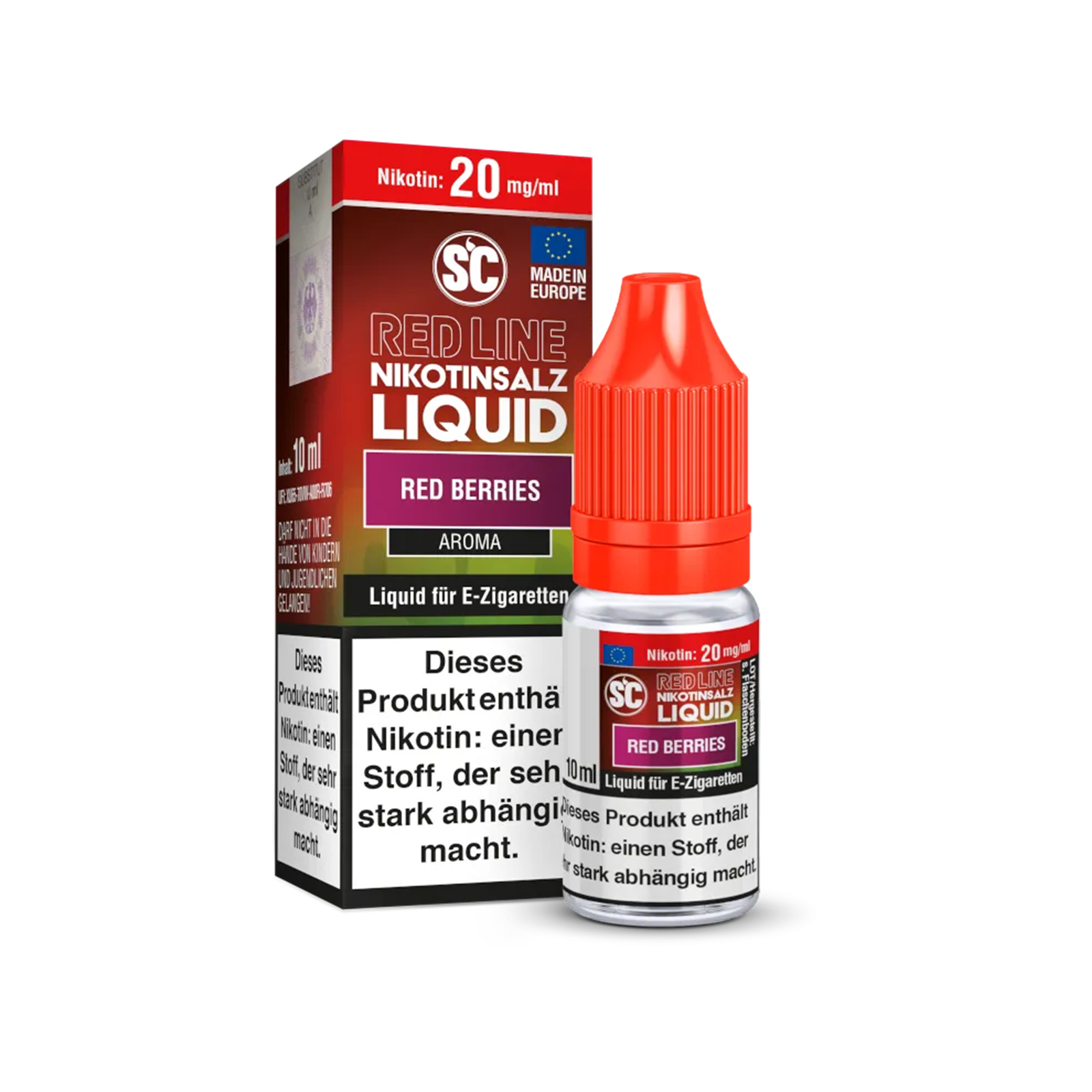 SC - E-Liquid - NicSalt - Red Line - Red Berries - 10 ml - 10 mg