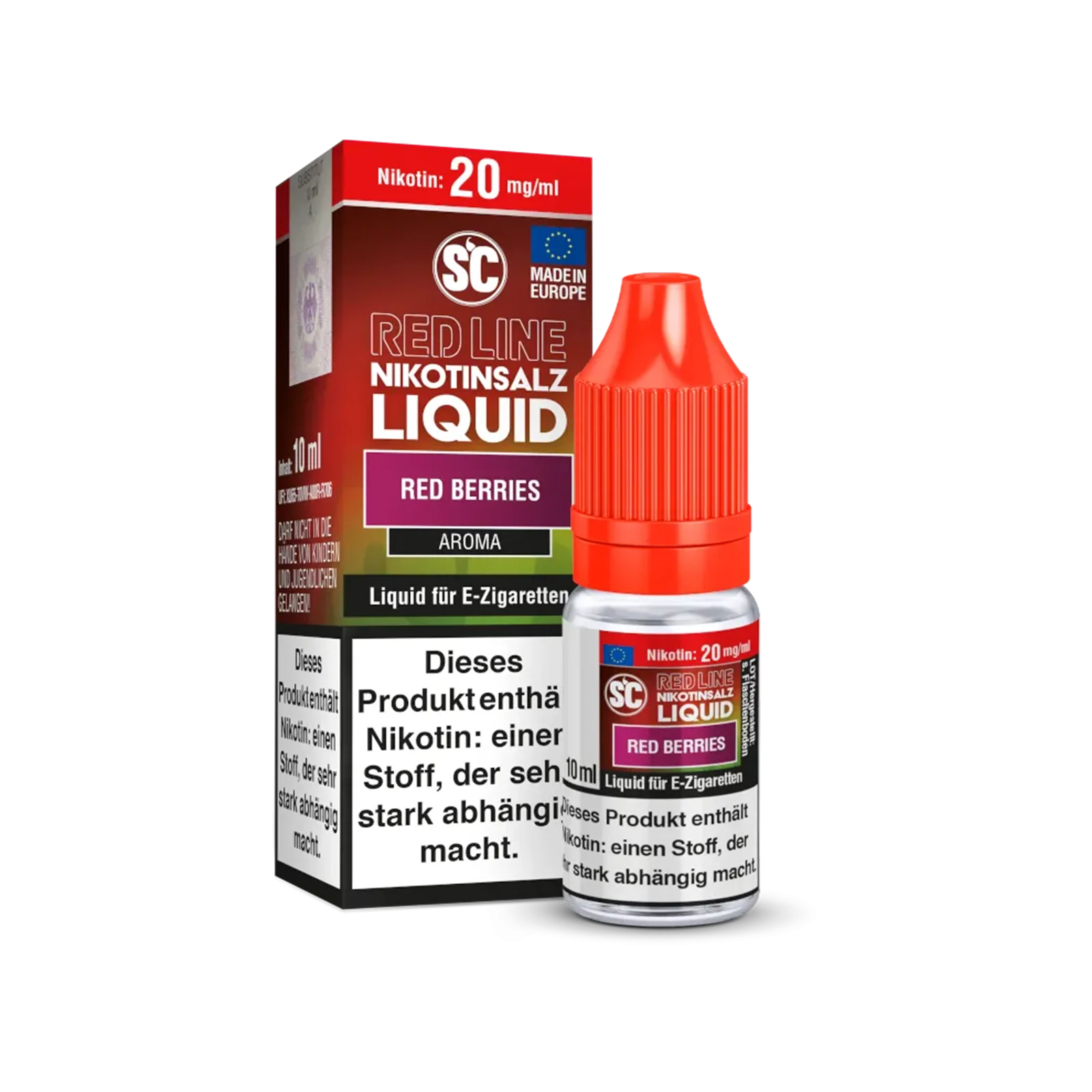 SC - E-Liquid - NicSalt - Red Line - Red Berries - 10 ml - 10 mg