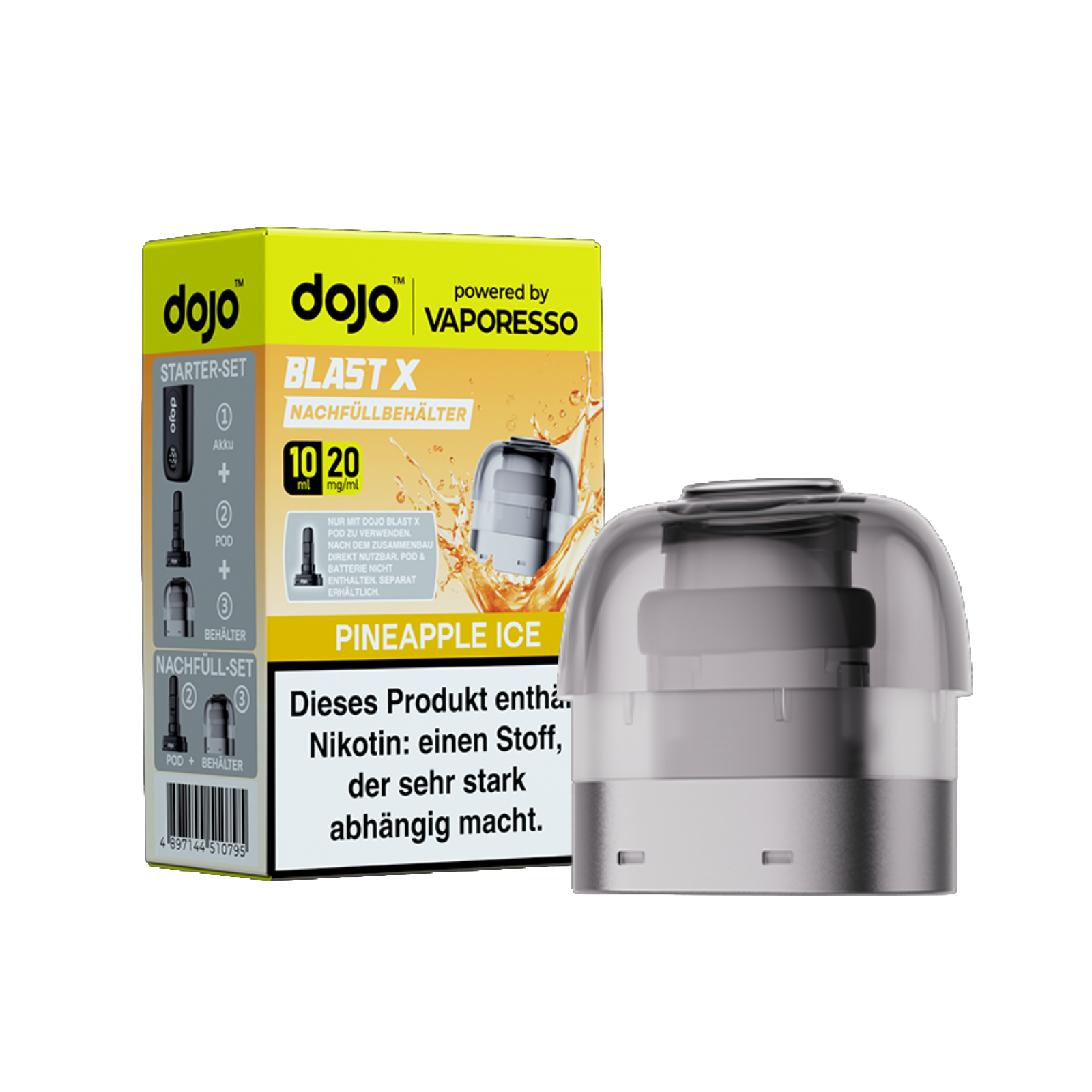 Vaporesso - Dojo Blast X - Pod 10ml - Pineapple Ice - 20mg1