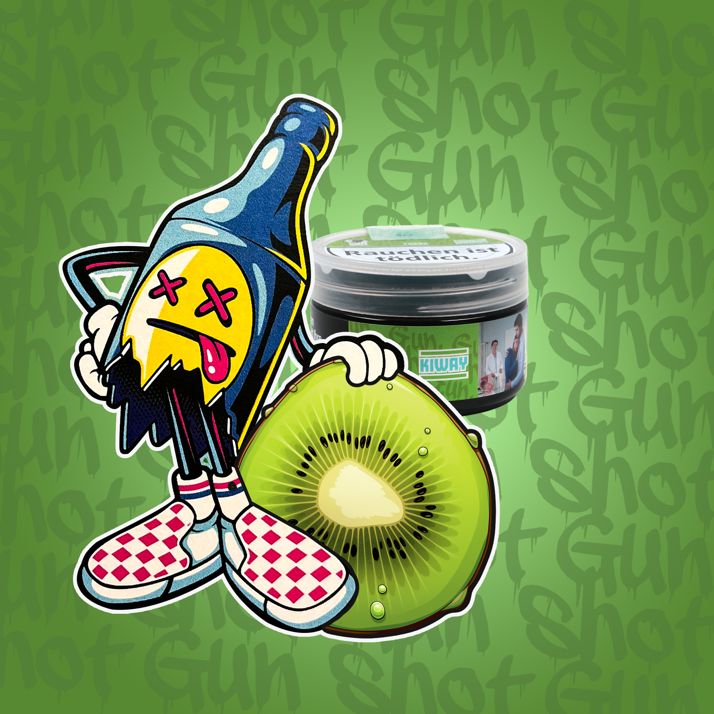 Gun Shot Kiway Shisha Tabak 20 g - G&uuml;nstig Online bestellen 1