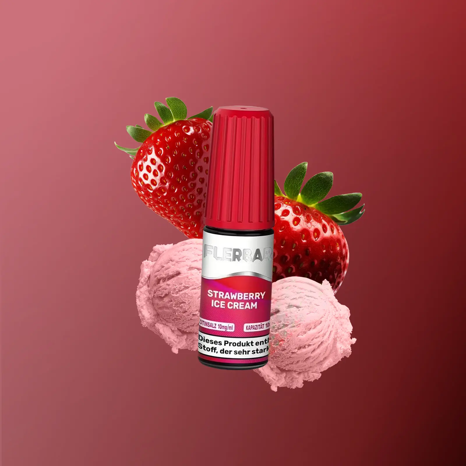 Flerbar - E-Liquid - Nikotinsalz - Strawberry Ice Cream - 10 ml - 20 mg