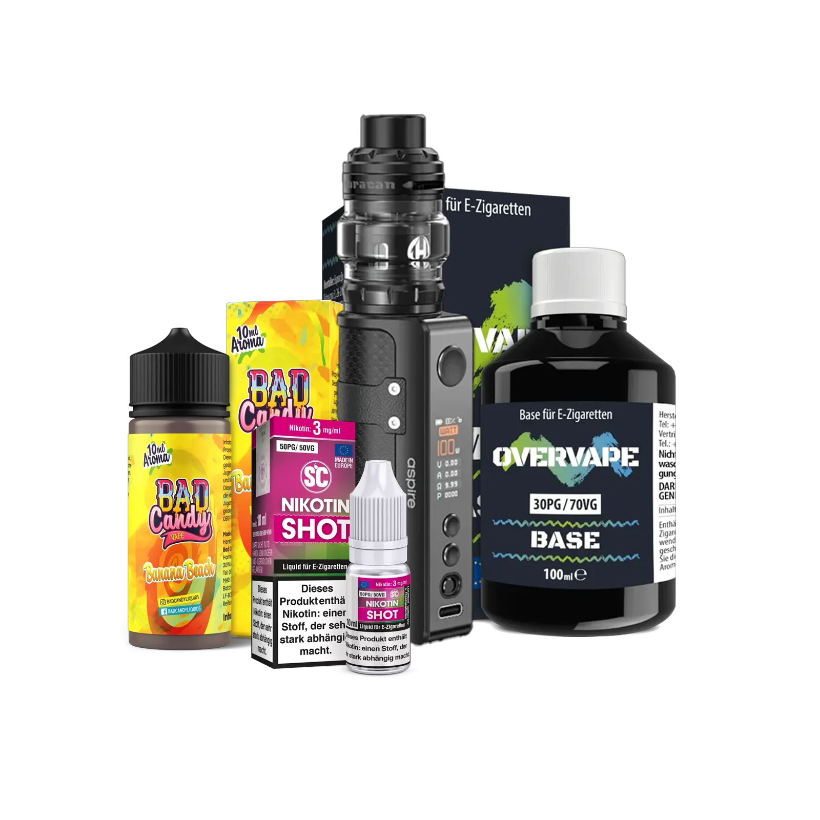 Shake & Vape E-Zigaretten Liquid Set Konfigurator - Starterset Rabatt Shake & Vape E-Zigaretten Liquid Set Konfigurator - Starterset Rabatt