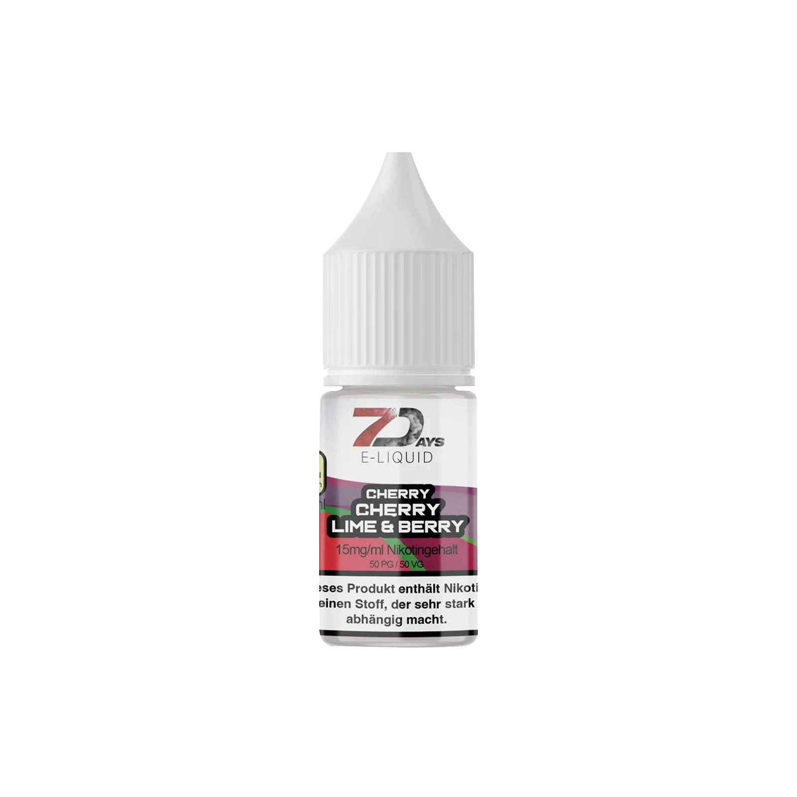 7 Days Cherry Cherry Lime and Berry 10ml E-Liquid – 15 mg Stärke 2 7 Days Cherry Cherry Lime and Berry 10ml E-Liquid – 15 mg Stärke 2