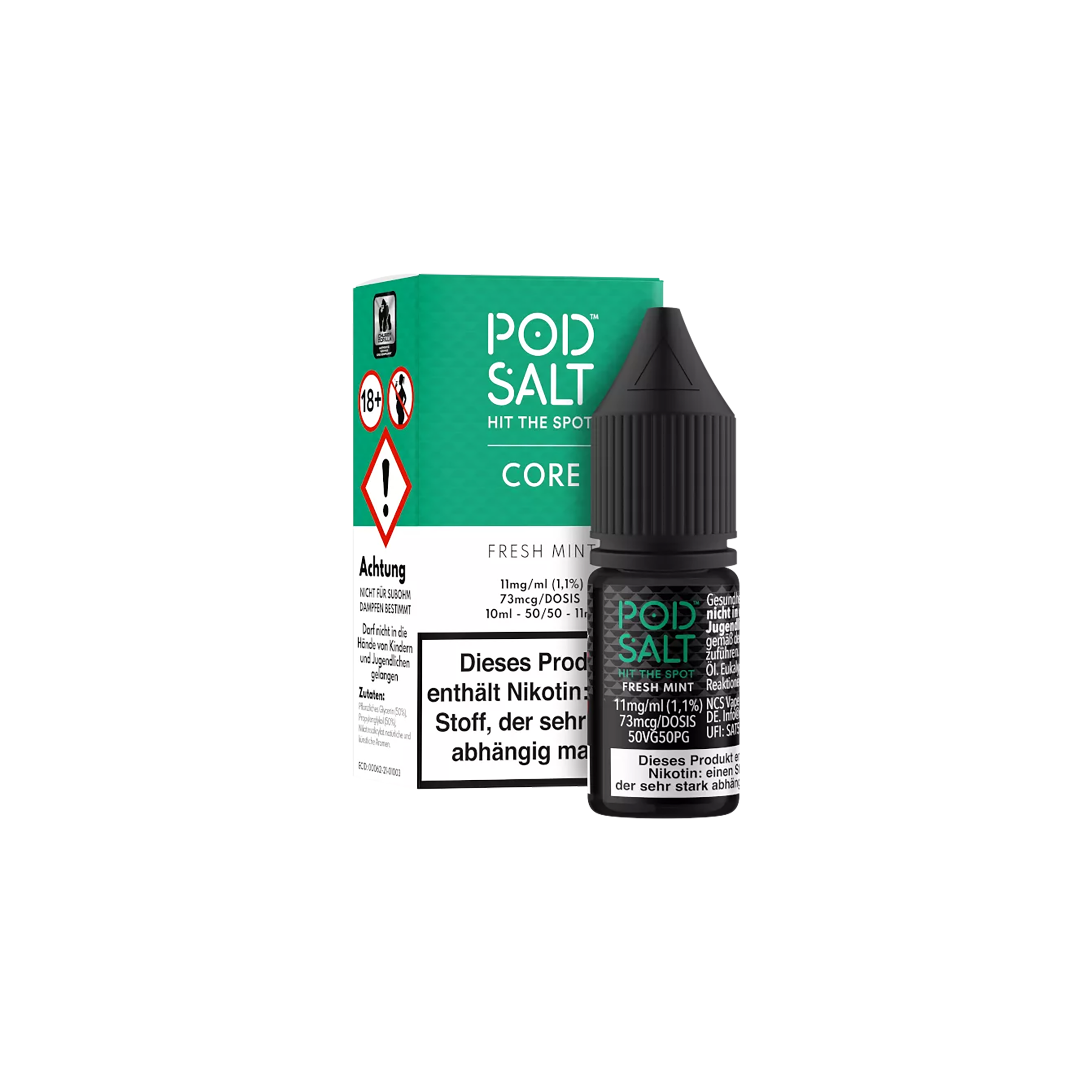 Pod Salt Core - E-Liquid - NicSalt - Fresh Mint - 10 ml - 11 mg