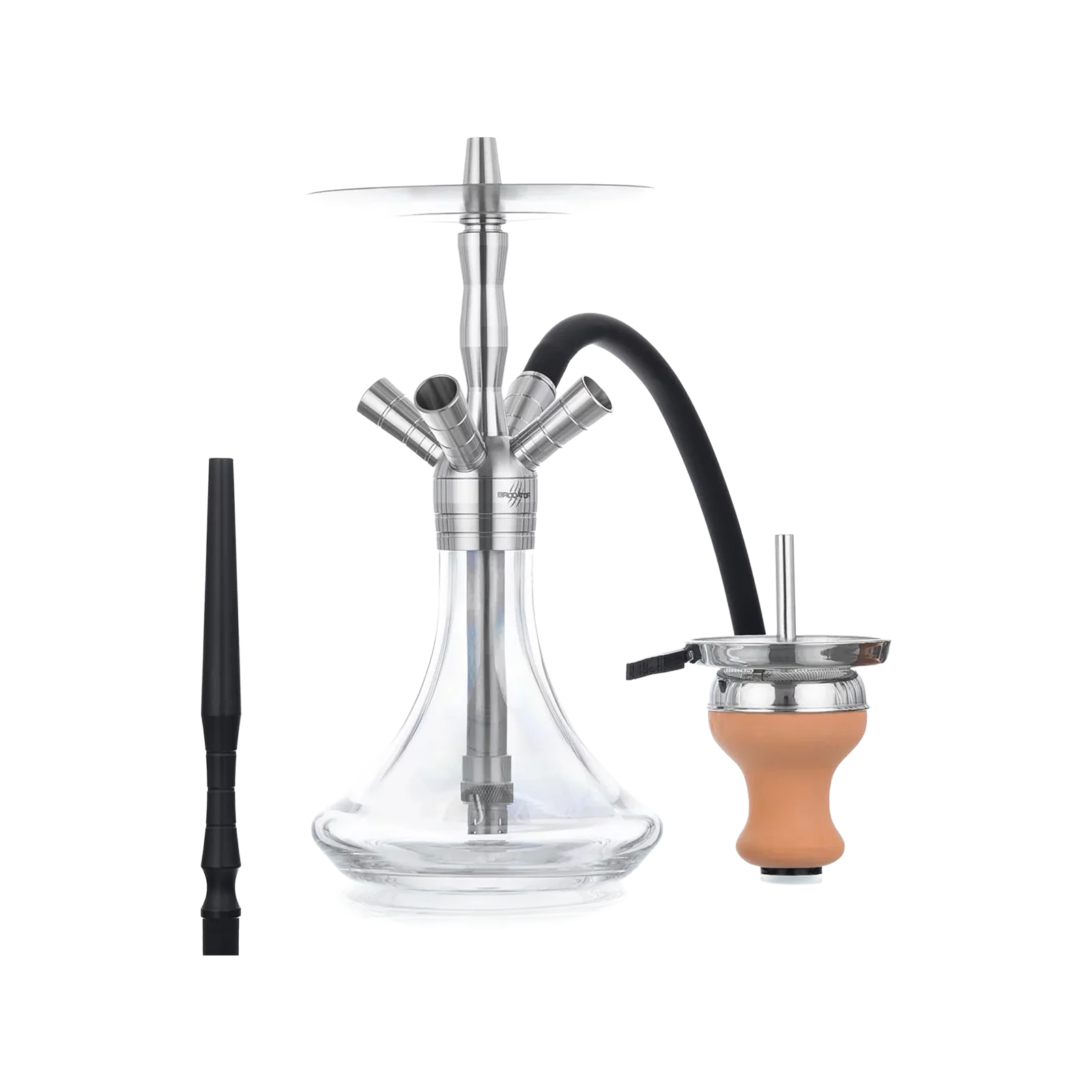 Aladin Mini Brodator Eagle 32 cm Shisha Edelstahl & Kristall 1