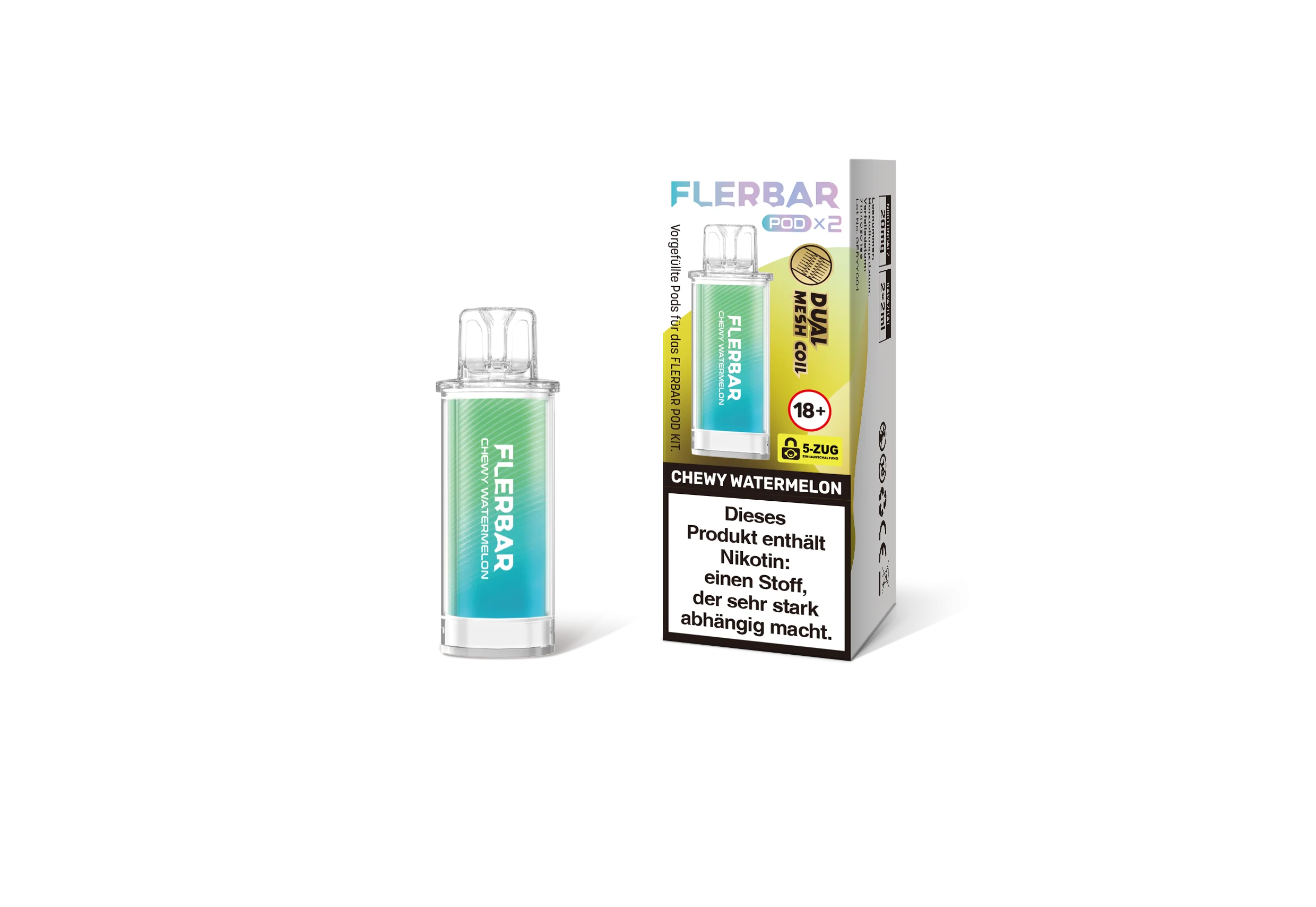 Flerbar Prefilled Pod Chewy Watermelon 20 mg | Günstig Online 2