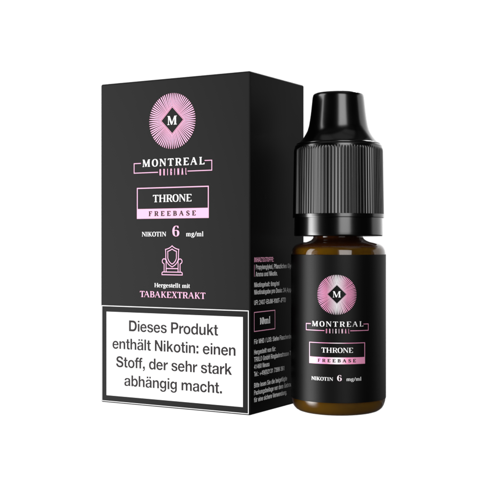 Montreal - Nikotinsalz Liquid - Throne - 10 ml - 12 mg 1