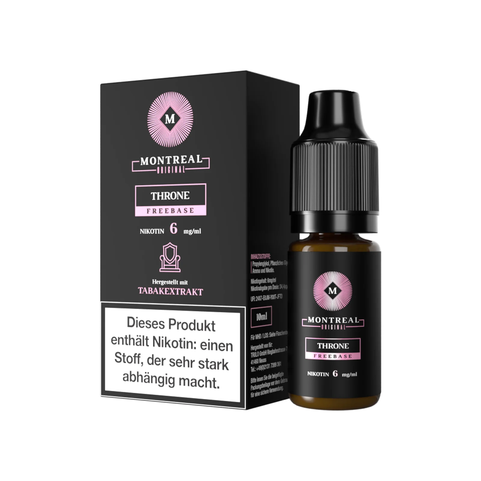 Montreal - Nikotinsalz Liquid - Throne - 10 ml - 12 mg 1