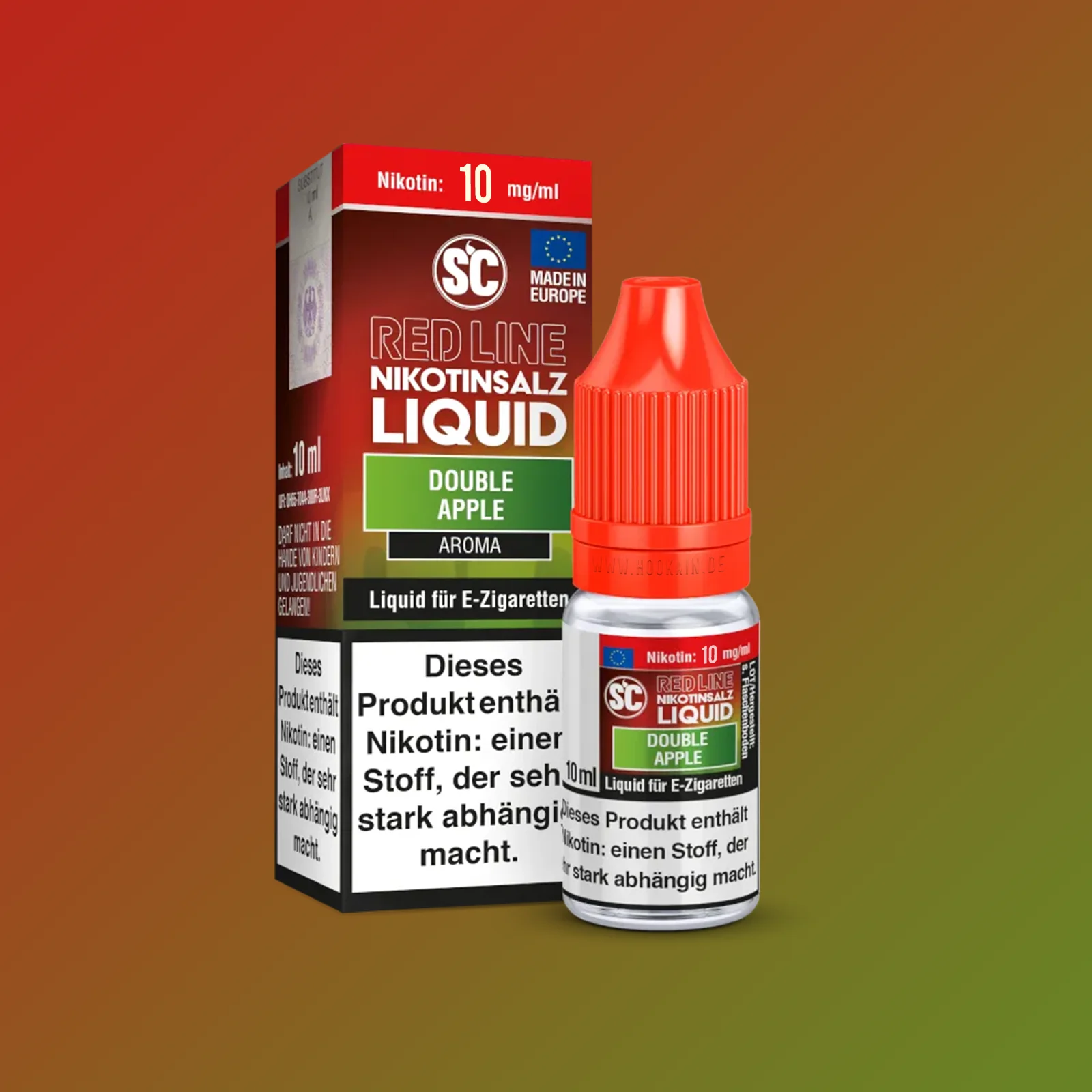 SC - E-Liquid - Nikotinsalz - Red Line - Double Apple - 10 ml - 10 mg 1