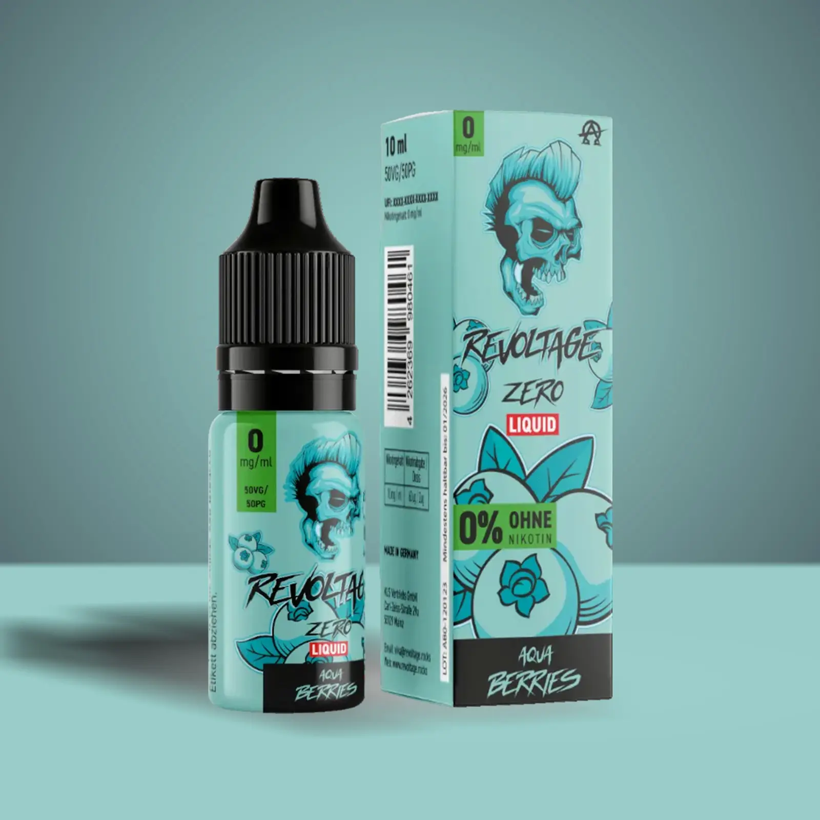 Revoltage - E-Liquid - Nikotinsalz - Aqua Berries - 10 ml - 0 mg 1