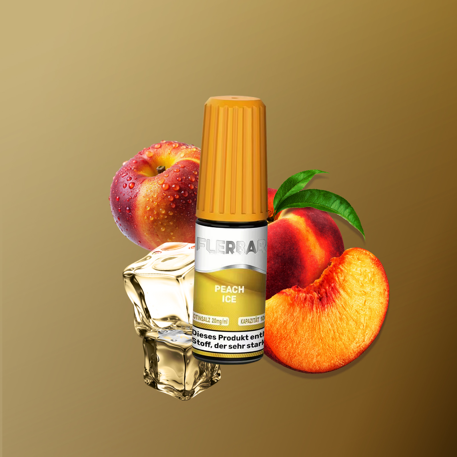 Flerbar - E-Liquid - Nicotine salt - Peach Ice - 10 ml - 20 mg