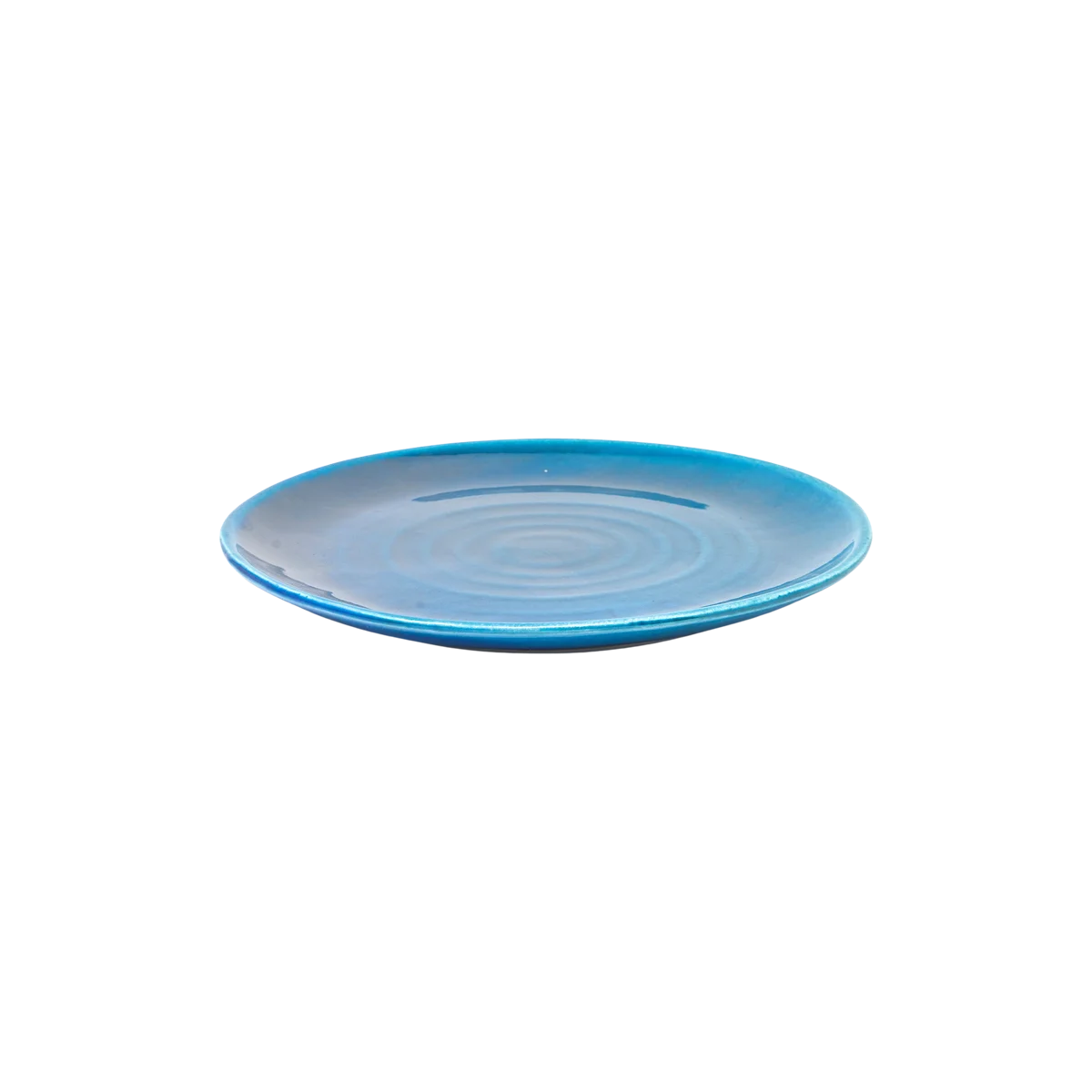 BRÜSTUCK STEINGUT - PLATE - SNACK - AZURE
