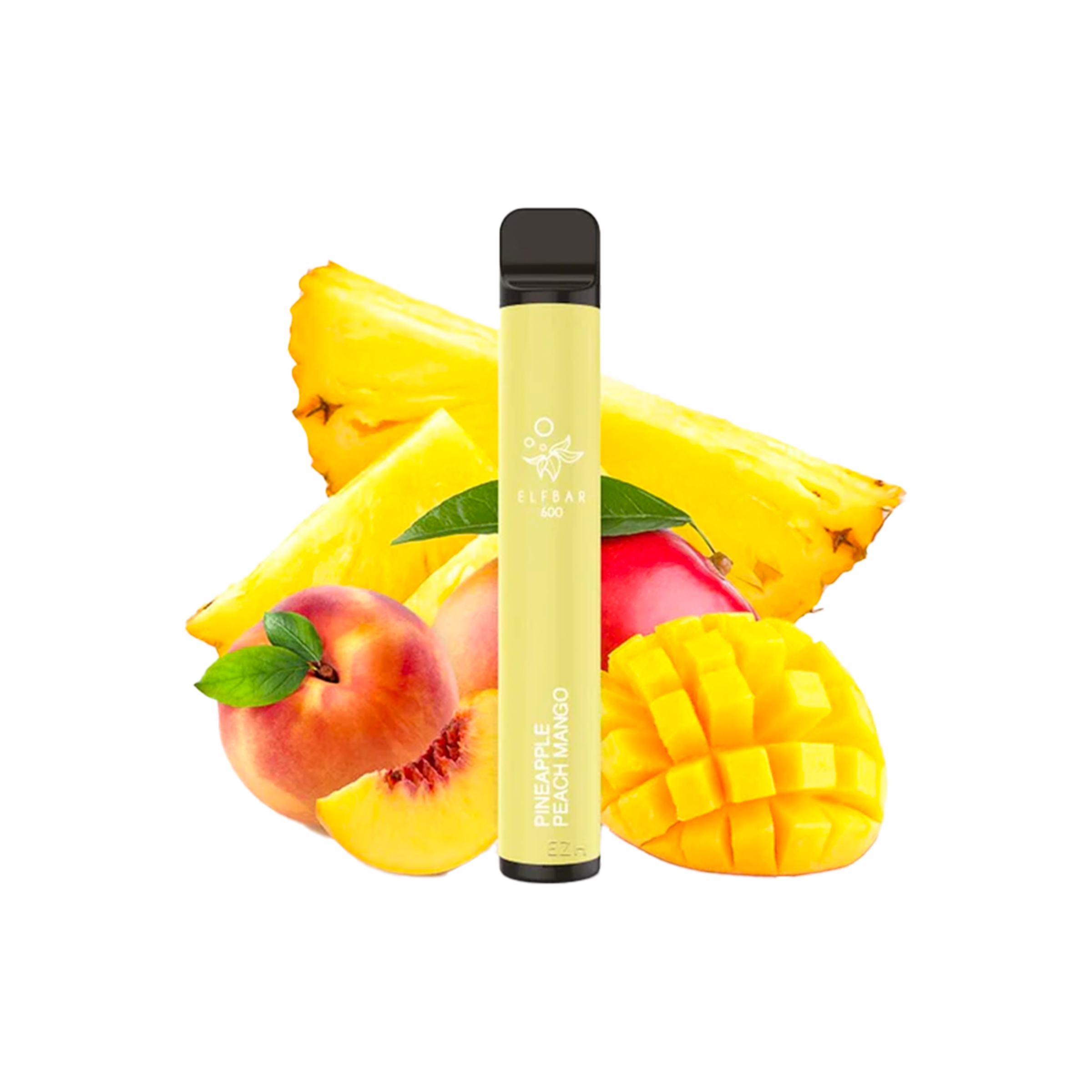 Elf Bar 600 - Pineapple Peach Mango - E-Zigarette - Vape Stick - 20 mg