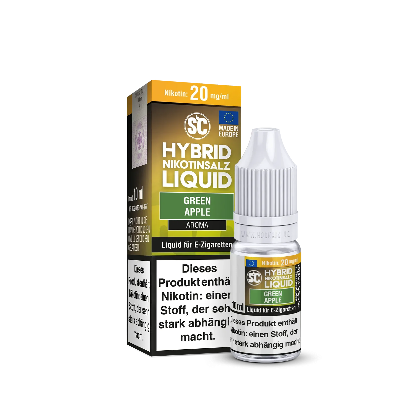 SC - E-Liquid - Hybrid Nikotinsalz - Green Apple - 10 ml - 20 mg 2