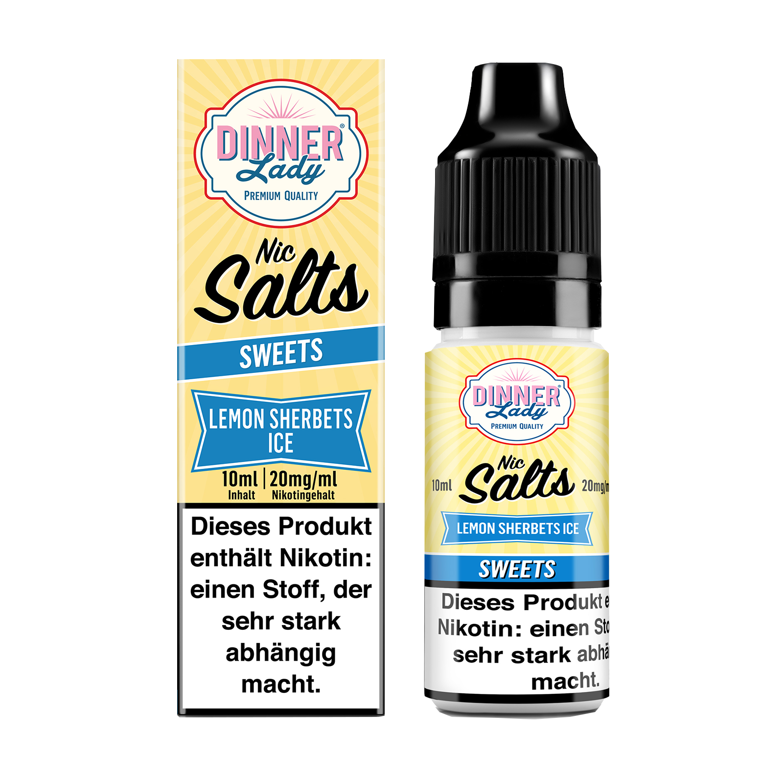 Dinner Lady - E-Liquid - Nikotinsalz - Lemon Sherbets Ice - 10 ml - 20 mg 1