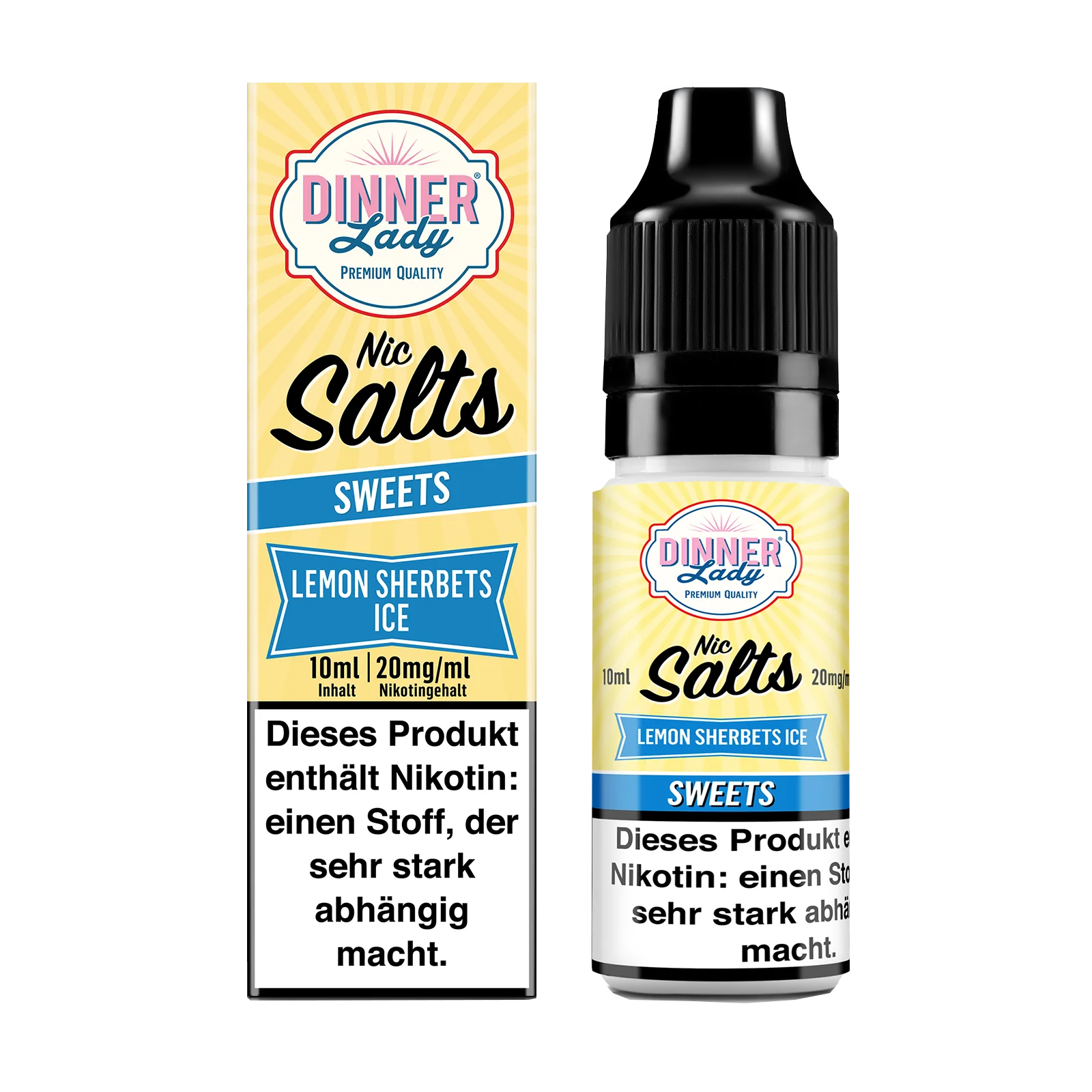 Dinner Lady - E-Liquid - Nikotinsalz - Lemon Sherbets Ice - 10 ml - 20 mg 1