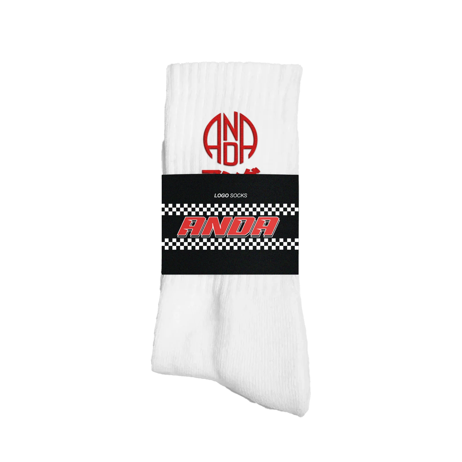 White Socks - Anda - Japan Red  | Sportsocken 2