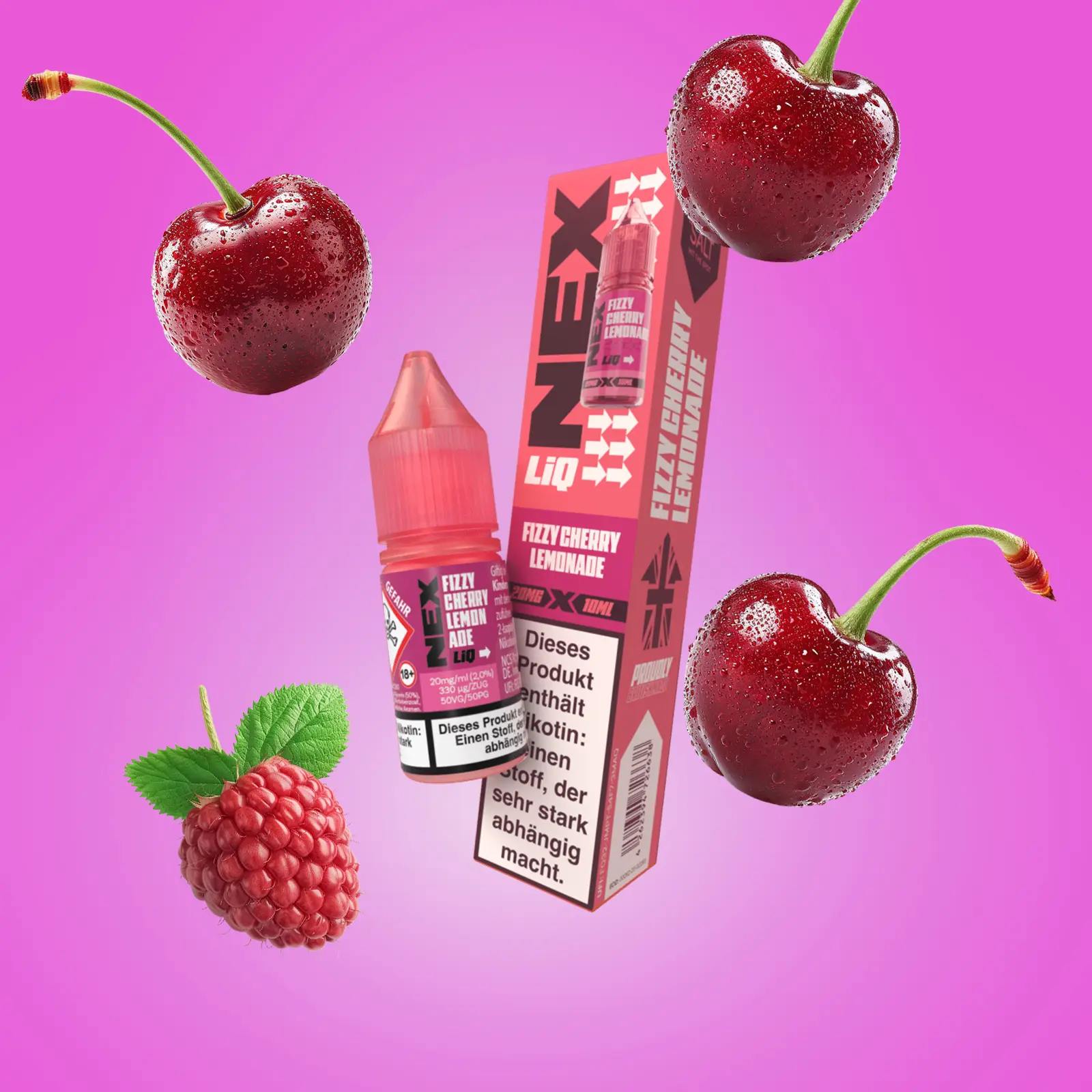 NexLiq - Pod Salt- NicSalt - 10 ml 20 mg Fizzy Cherry Lemonade 1