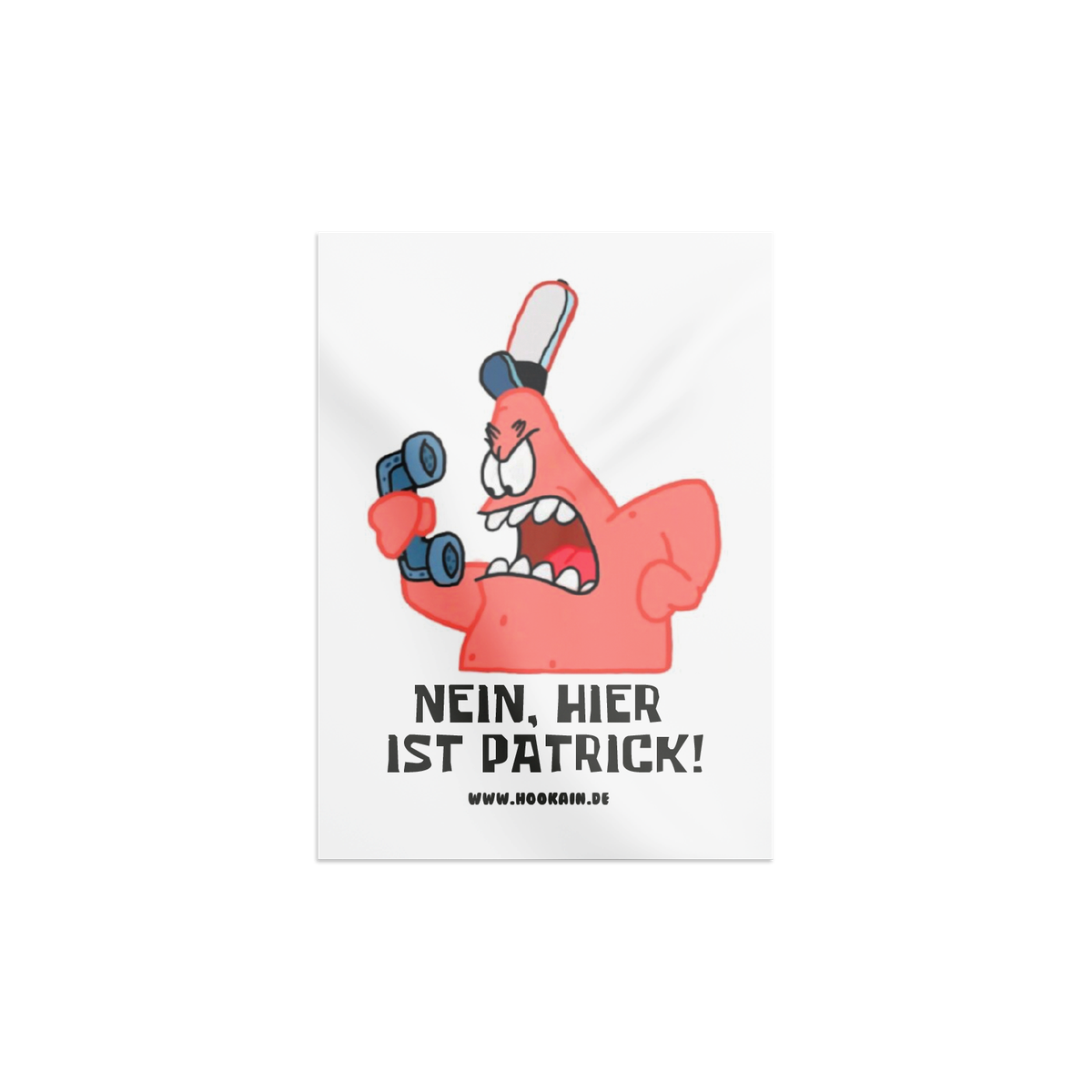 Hookain - Sticker - Nein, Hier ist Patrick! - 5.2 x 7-4 cm