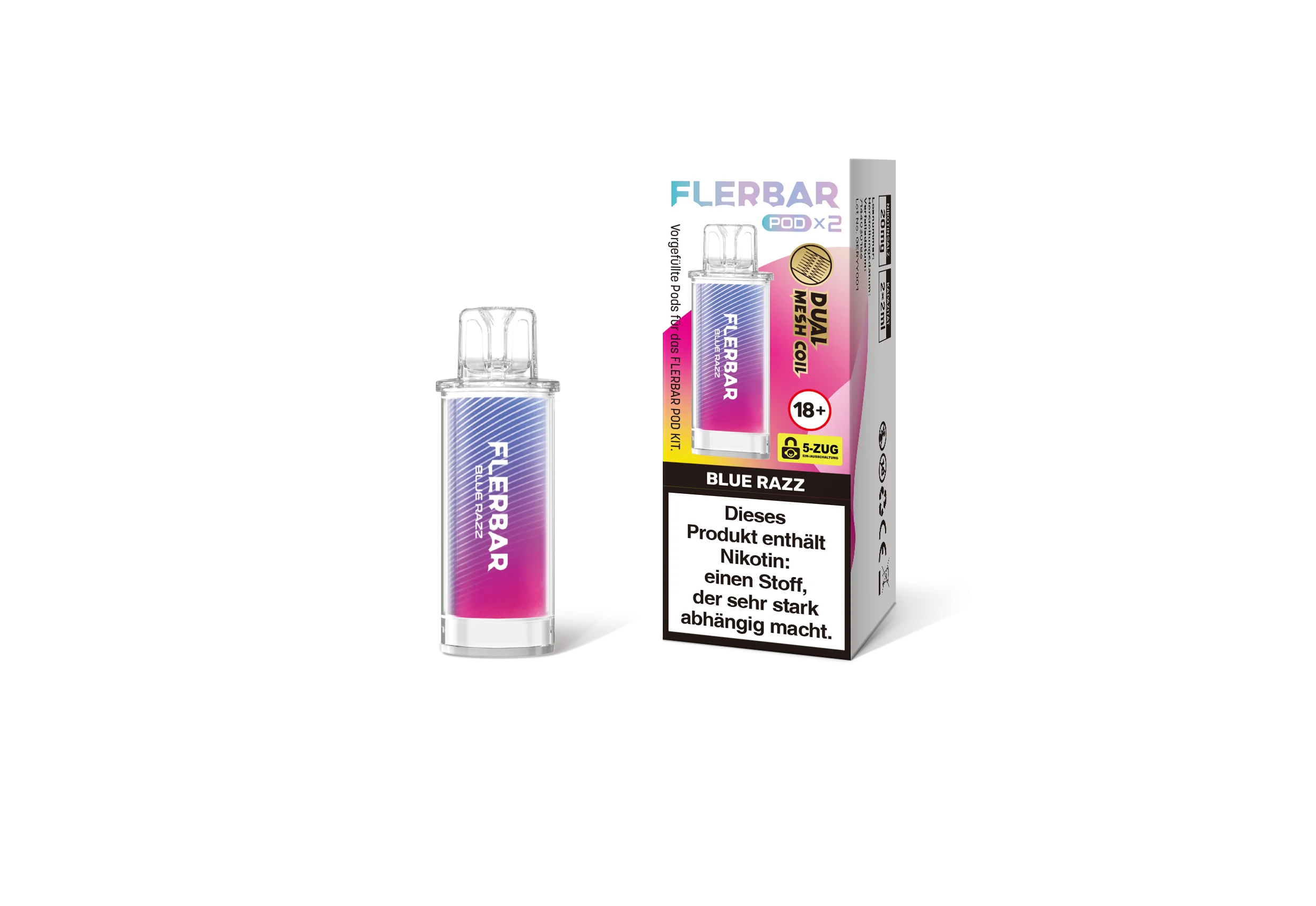 Flerbar Prefilled Pod Blue Razz 20 mg | Günstig Online 2