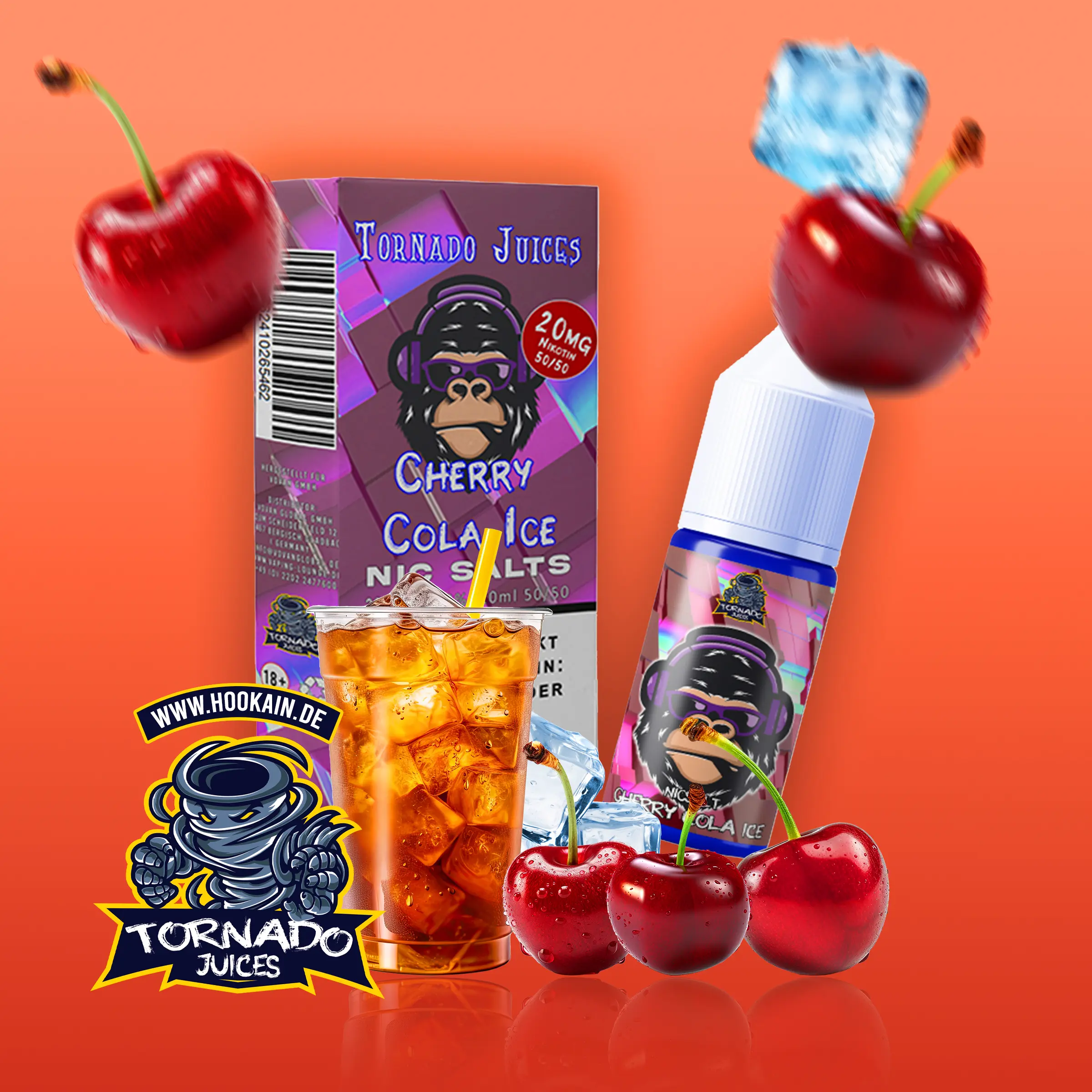 Tornado Juices Cherry Cola with Nicotine Salt Vape E-Liquids-1