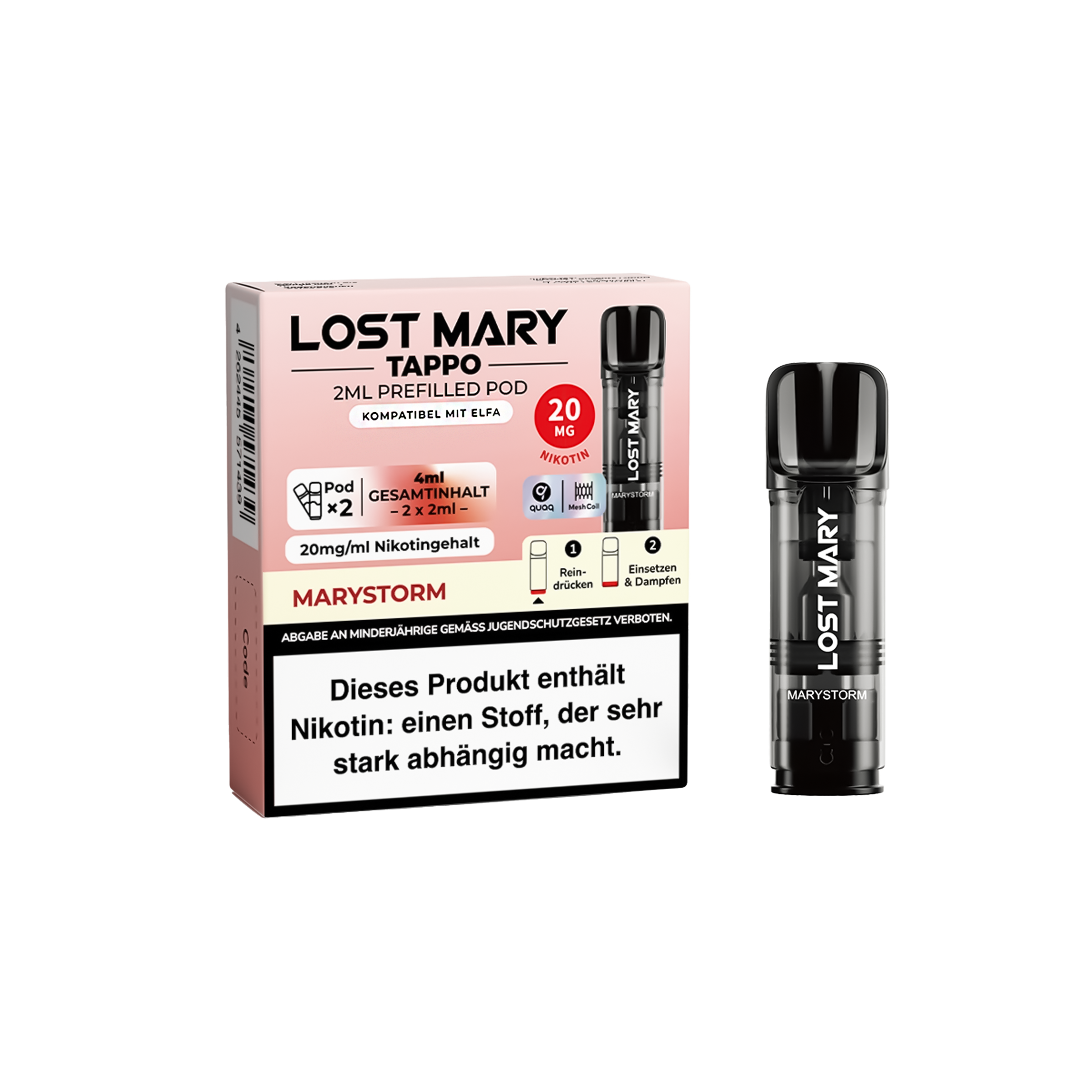 Lost Mary Tappo Marystorm: Umweltfreundliches Pod-System mit Prefilled Pods 2