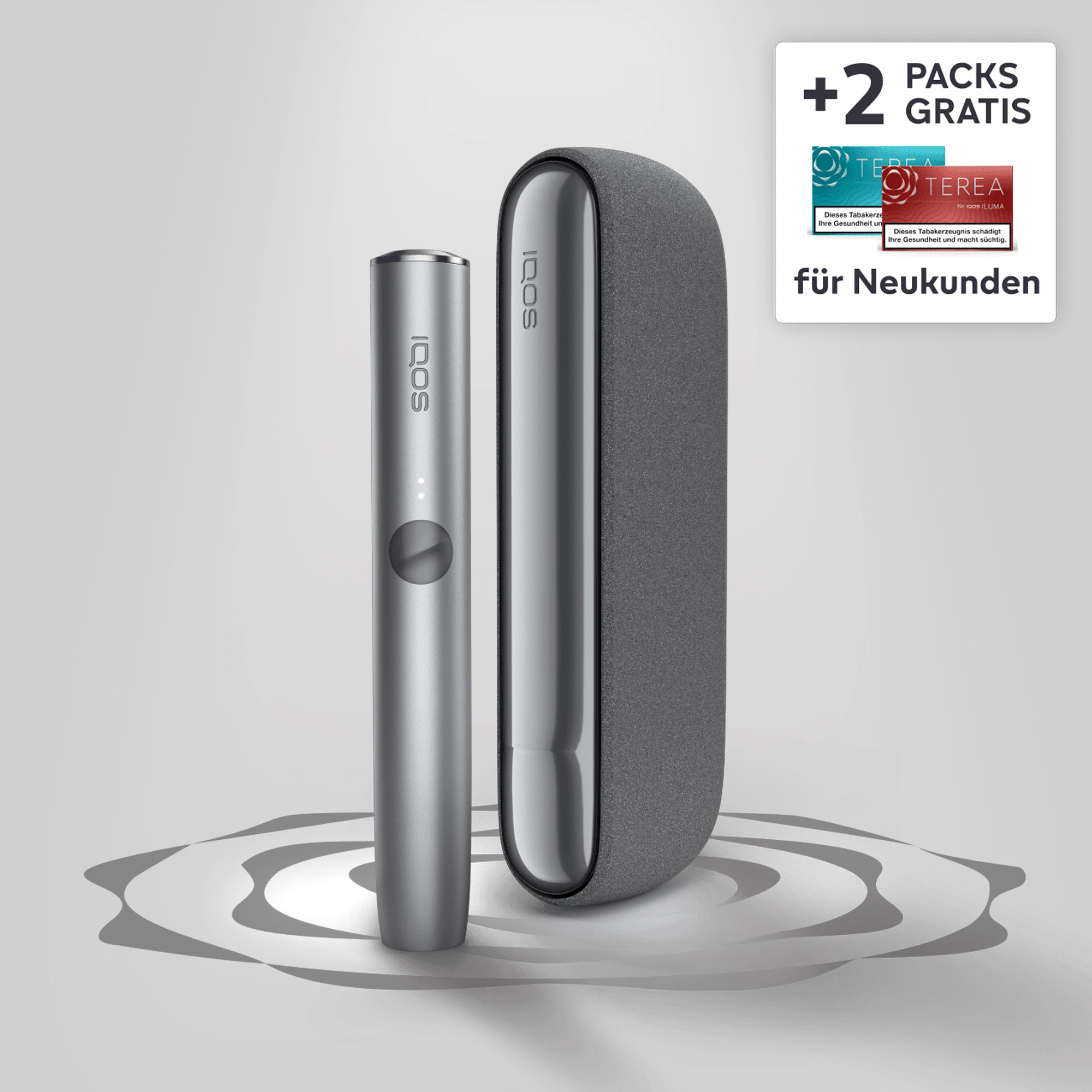 IQOS ILUMA Tabakerhitzer Pebble Grey kaufen | Bis zu 40 TEREA Sticks gratis 1