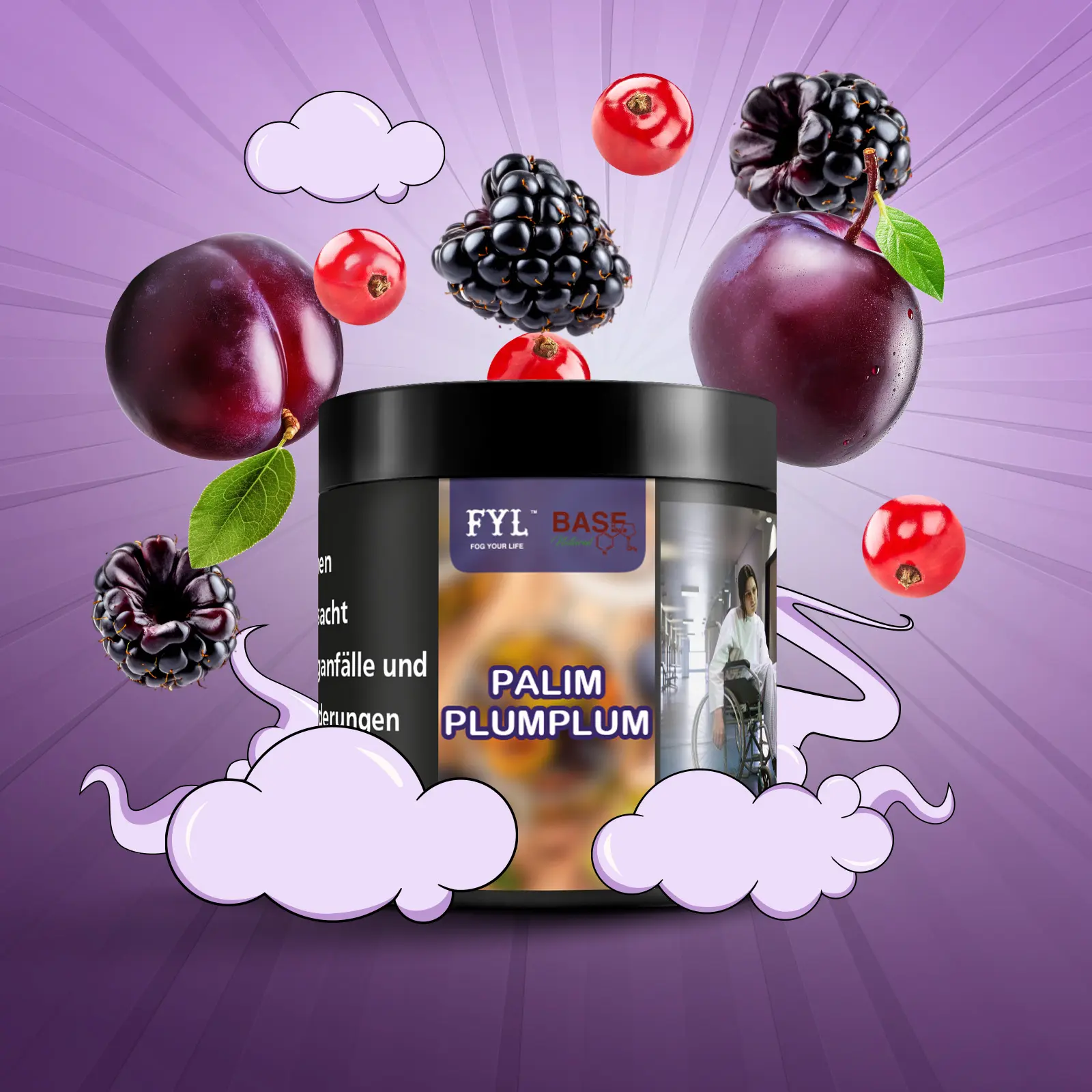 FYL x Nature Base PalimPlumPlum 50g – Pflaume, Cassis & Nelke Shishatabak  1