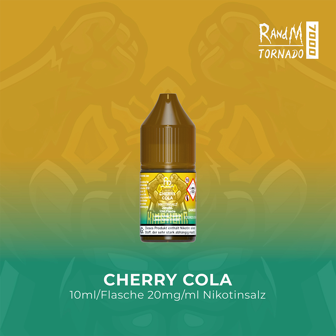 RandM Tornado 7000 Cherry Cola E-Liquid Nikotinsalz 20 mg | Vape Liquids 1