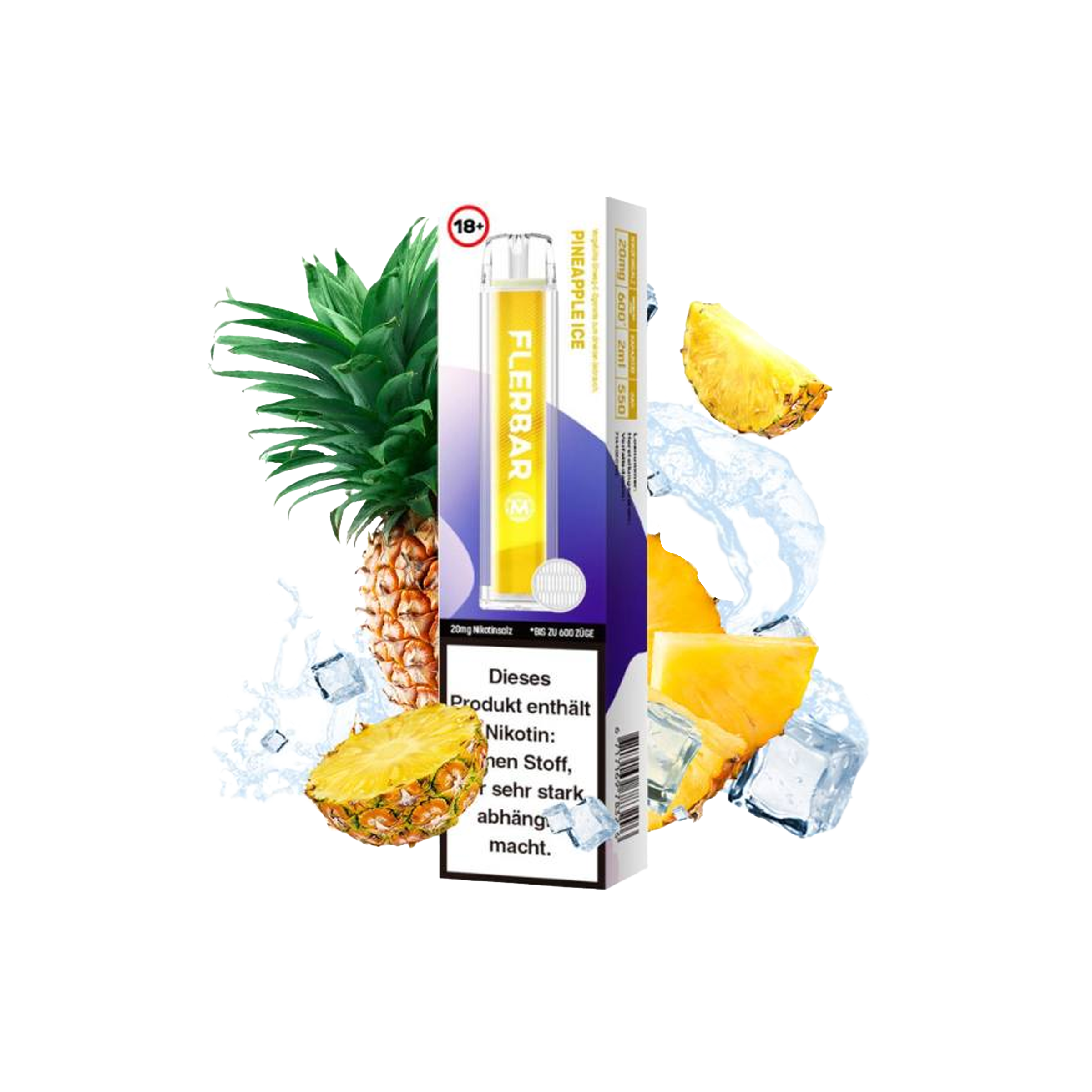 Flerbar - Vapestick - Pineapple Ice - E-Shisha | alle Sorten günstig kaufen