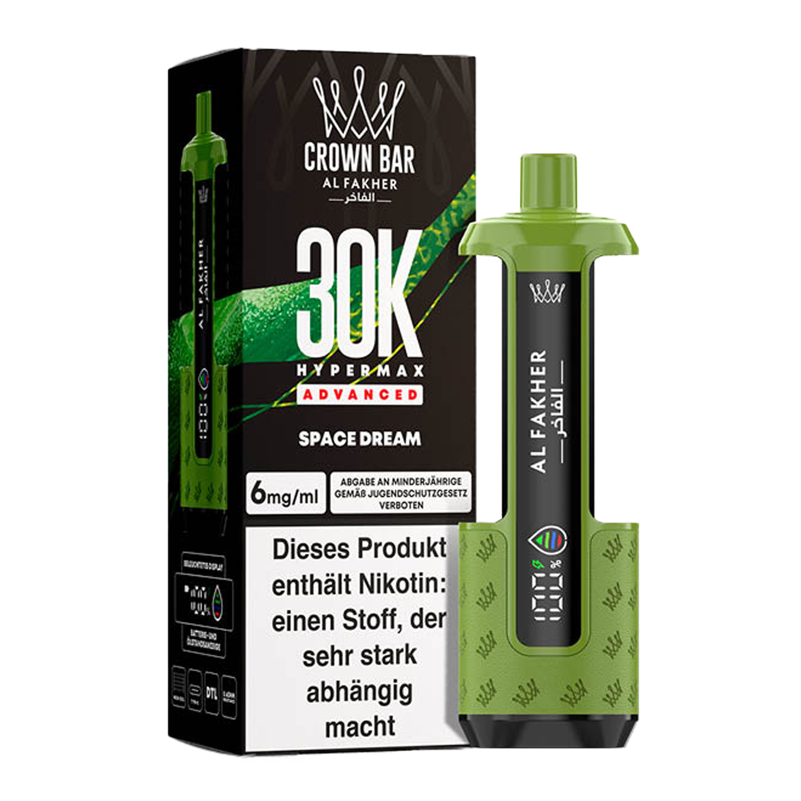 Al Fakher - Crown Bar - Hypermax - Advanced - 30K - Space Dream 2