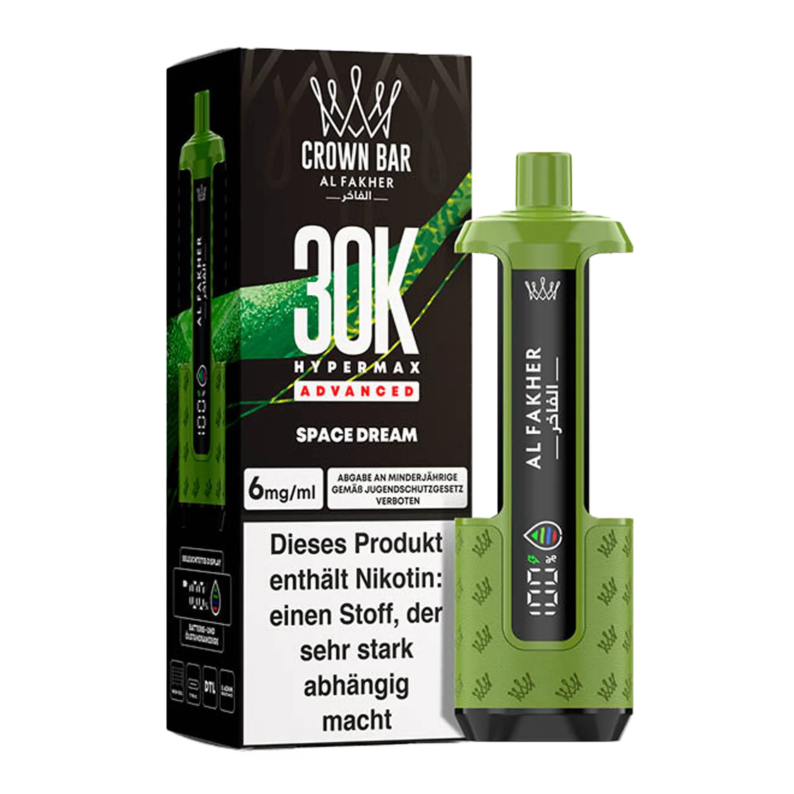 Al Fakher - Crown Bar - Hypermax - Advanced - 30K - Space Dream 2