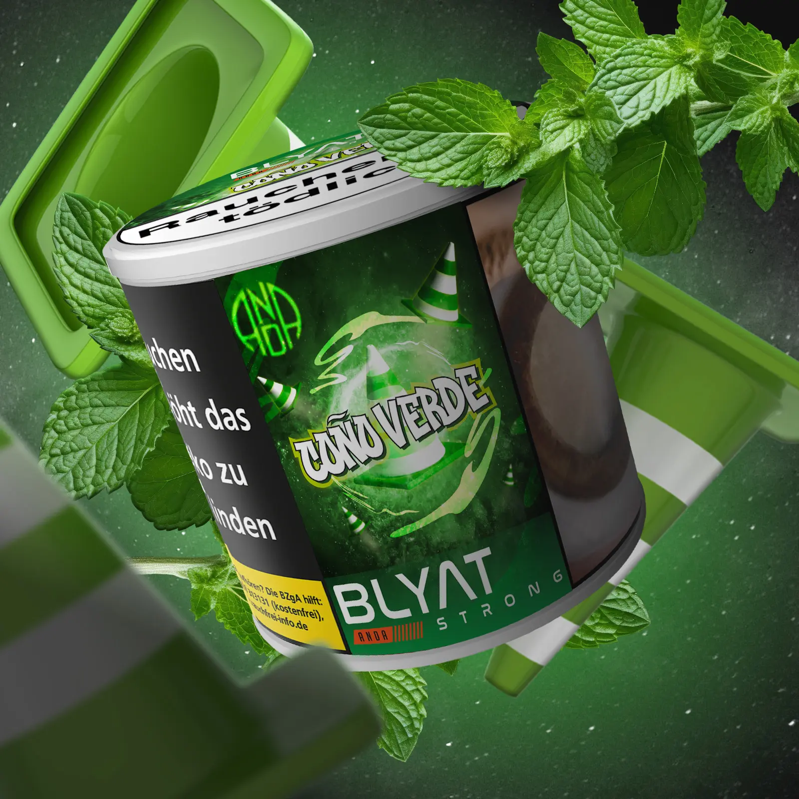 ANDA Blyat Cono Verde Shishatabak 200g - Burley aus Spanien 1