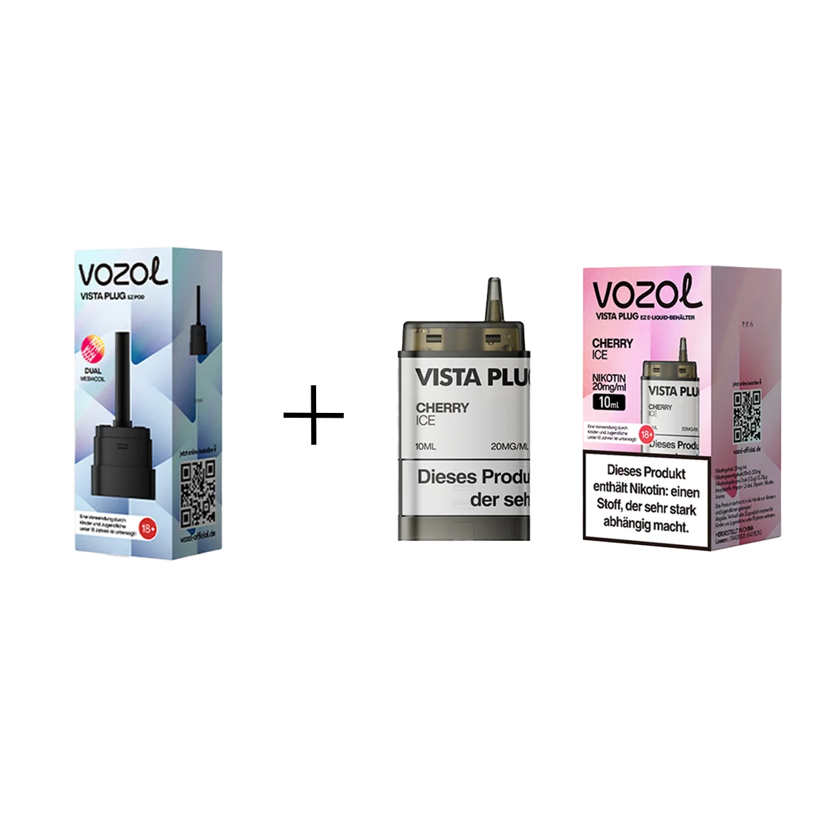 Vozol - Vista Plug Set - EZ Pod - Cherry Ice + Empty Pod