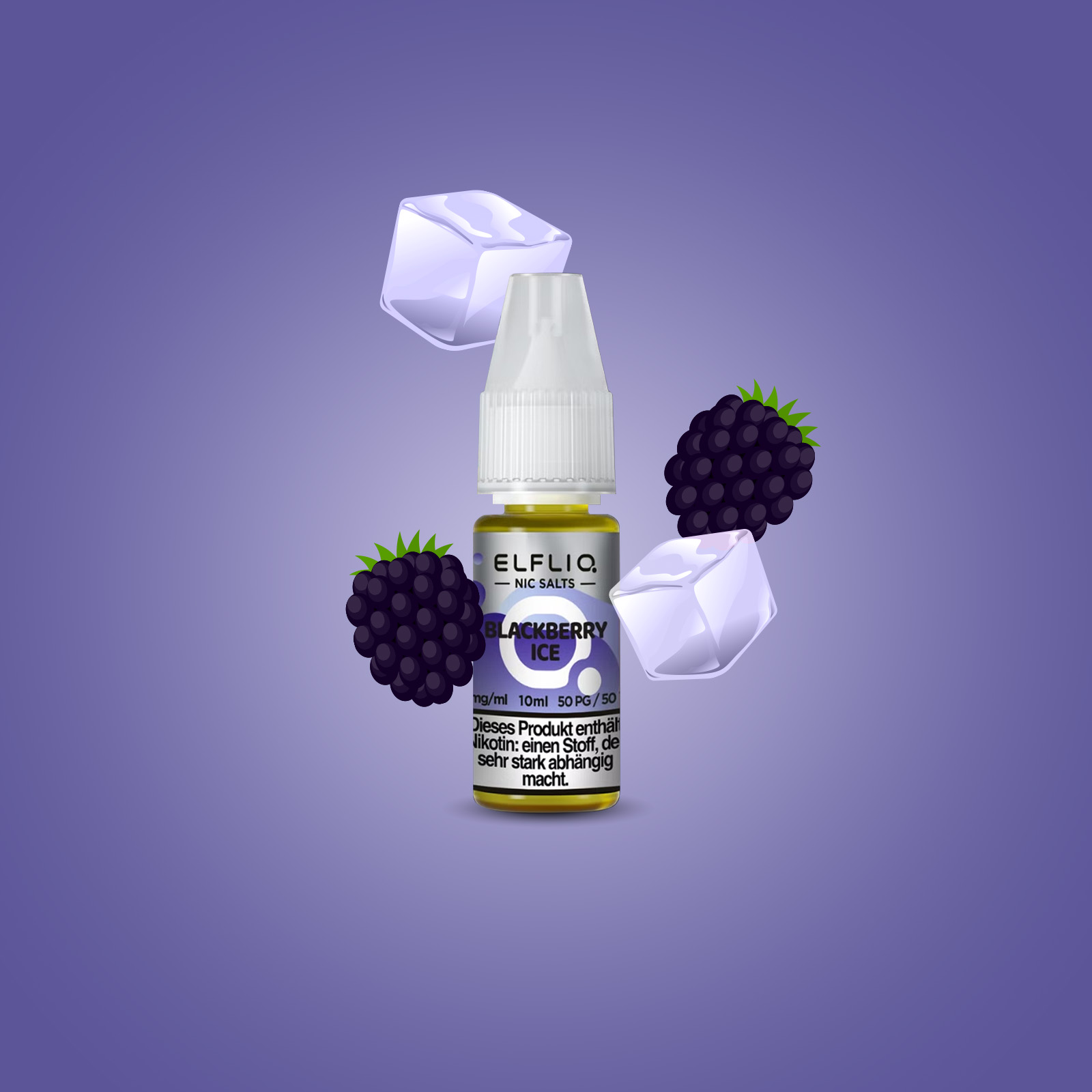 Elf Bar - ElfliQ - E-Liquid - Nikotinsalz - Blackberry Ice - 20 mg 1