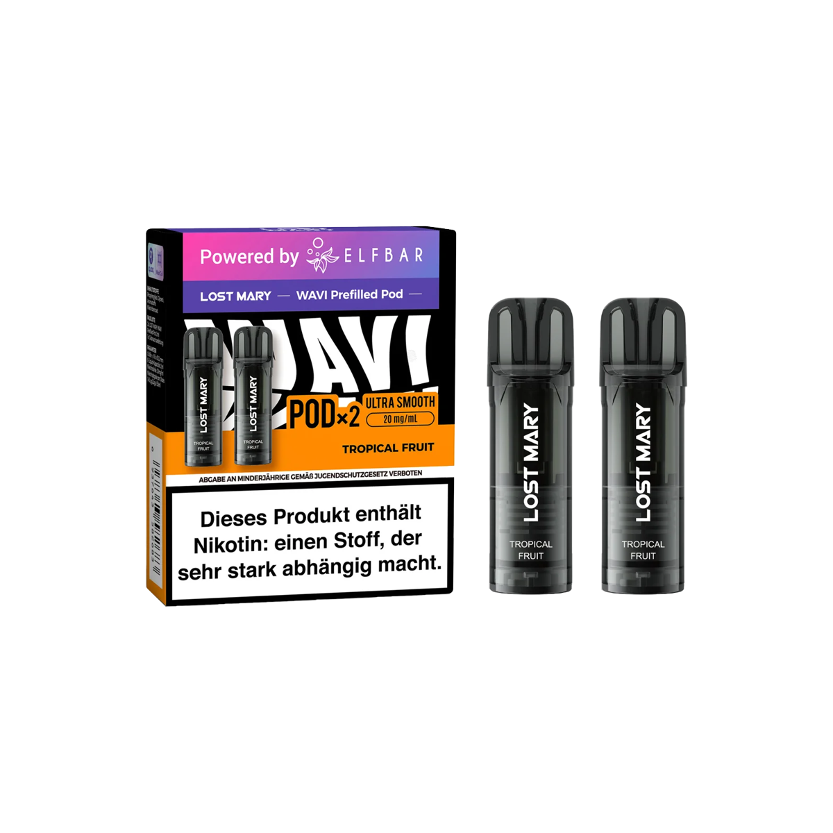 Lost Mary - Prefilled Pods - Wavi - Tropical Fruit - 20 mg - 2 ml - 2 Stk.1