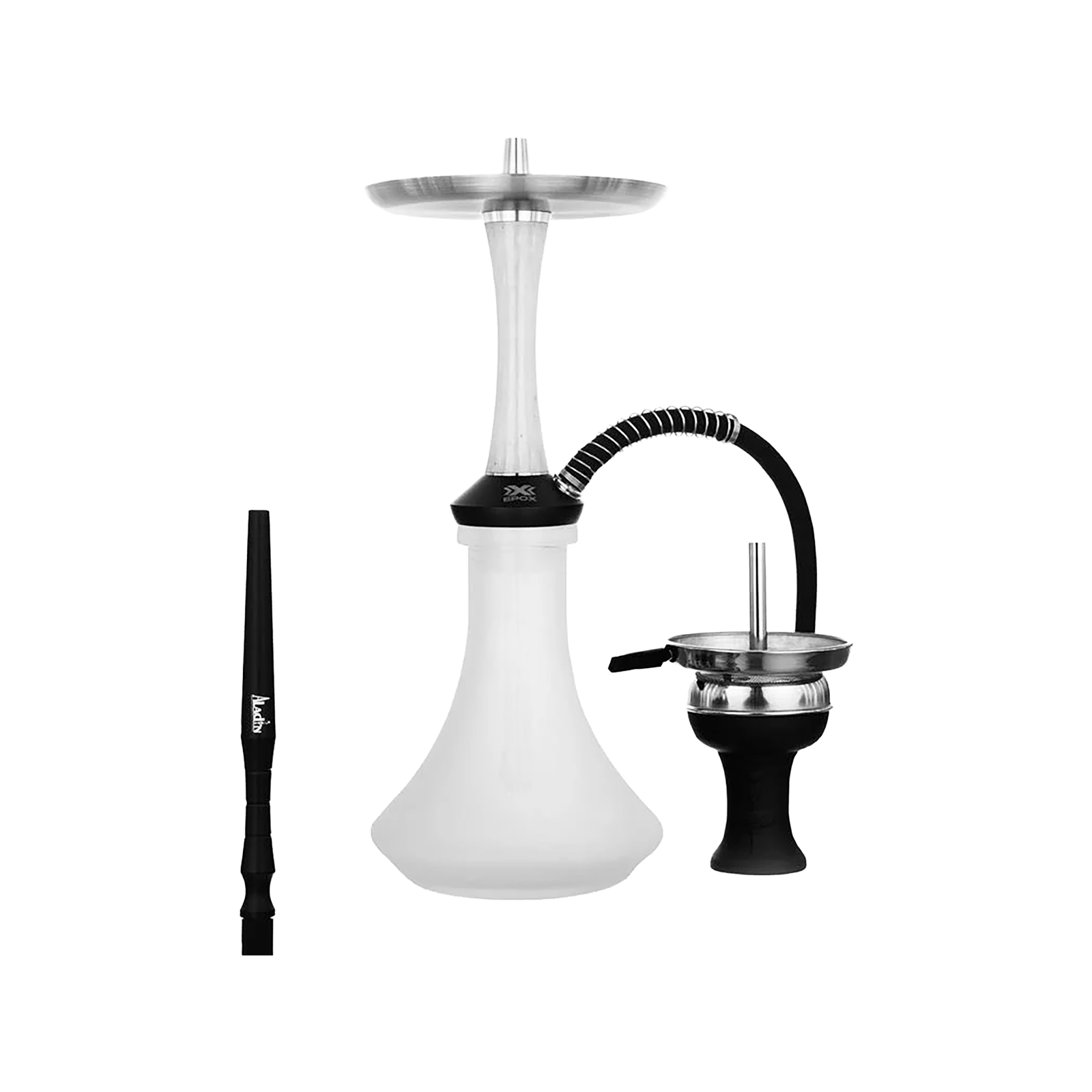 Aladin Epox 425 White Frozen Shisha – 15 Blow-Offs, Edelstahl 1