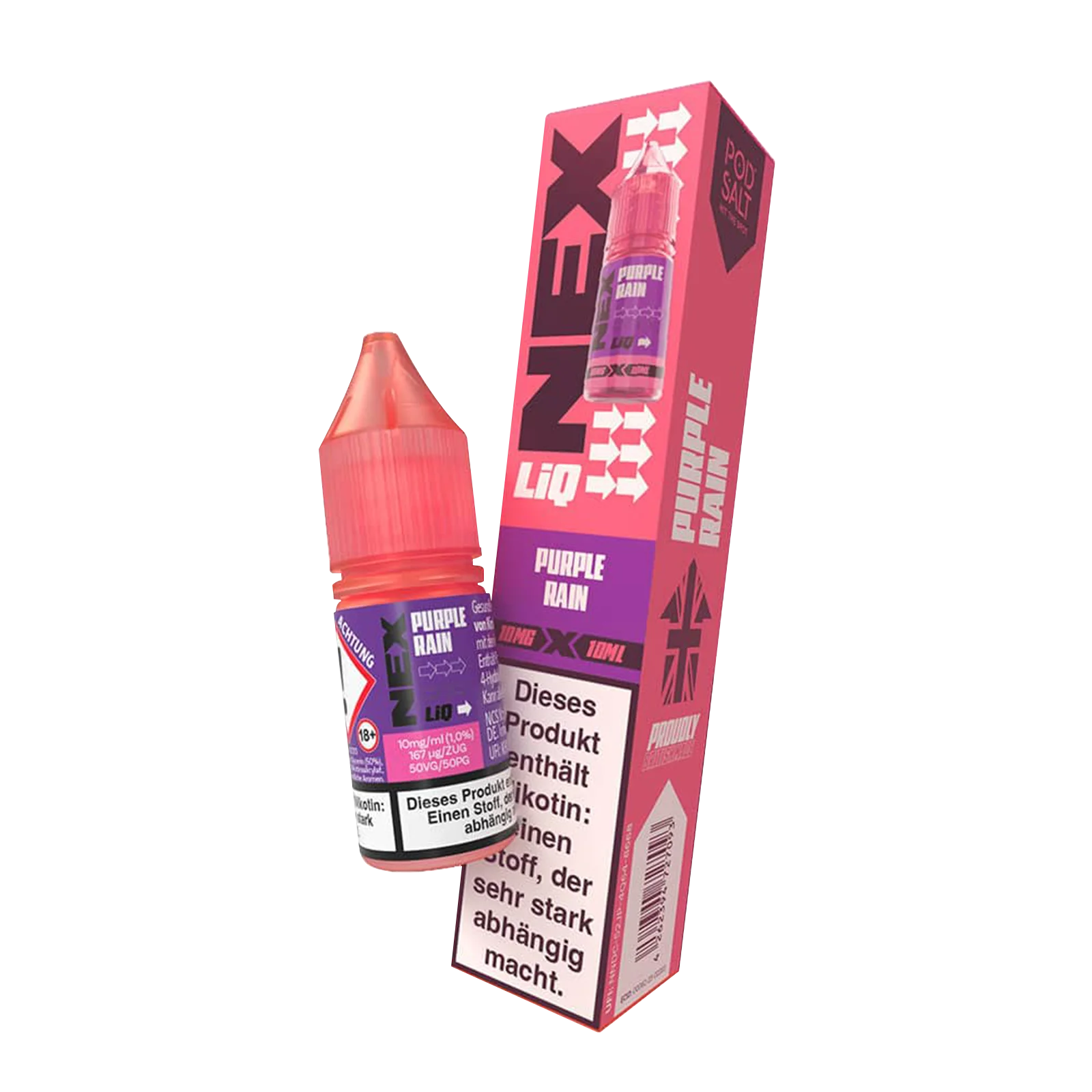 NexLiq - Pod Salt- NicSalt - 10 ml 10 mg Purple Rain 2