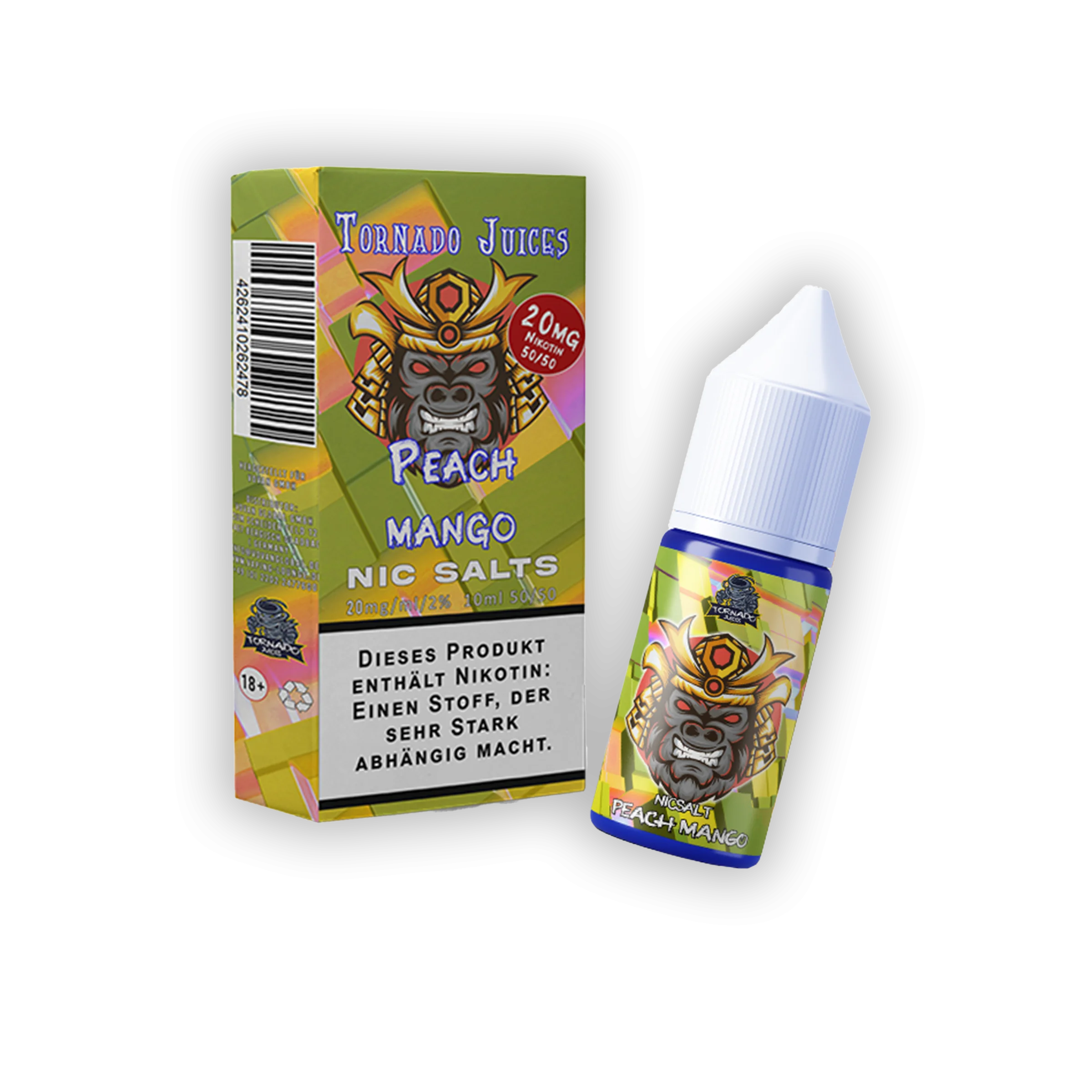 Tornado Juices Peach Mango Ice Vape E-Liquid mit Nikotinsalz 2