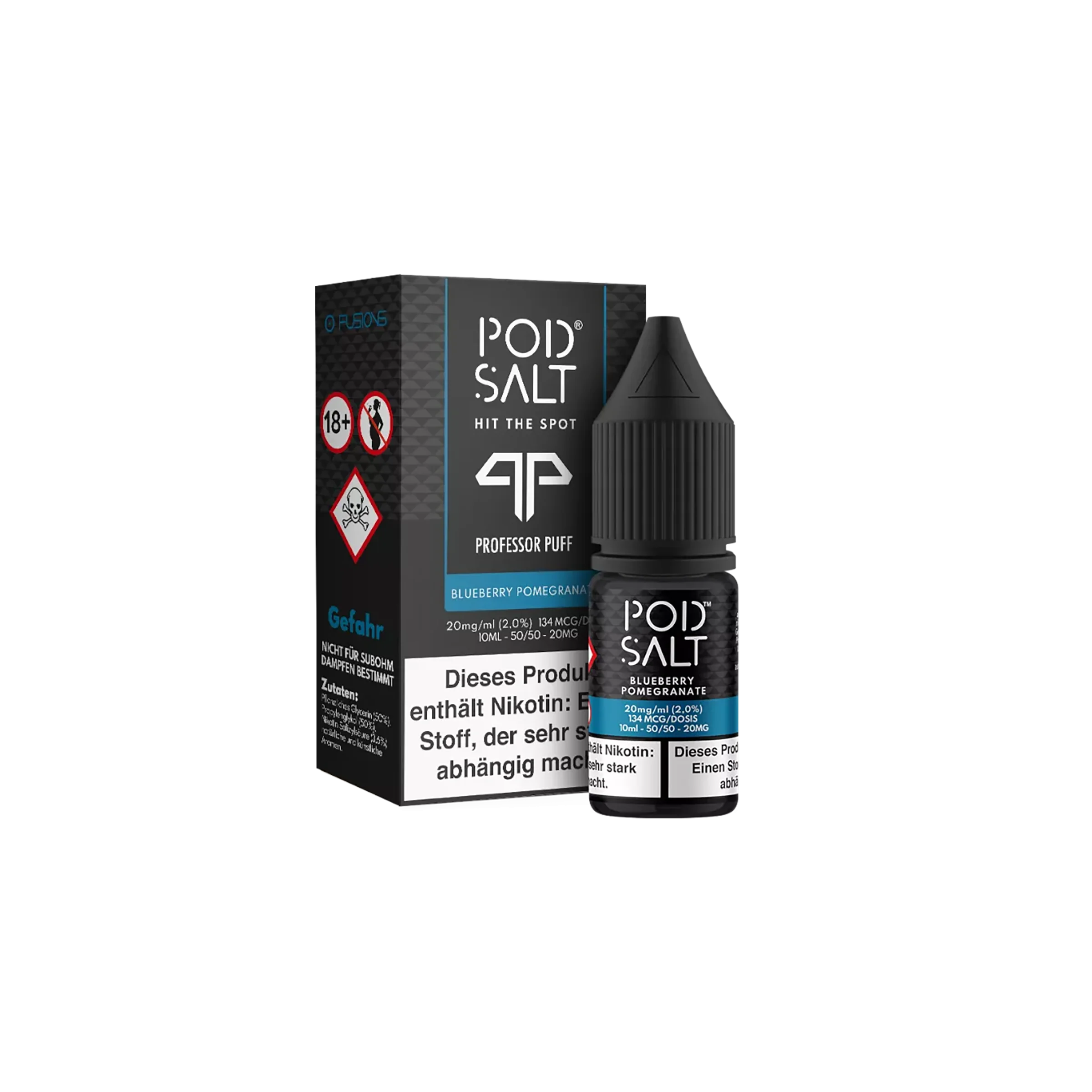 Pod Salt Core - E-Liquid - NicSalt - Blueberry Pomegranate - 10 ml - 20 mg