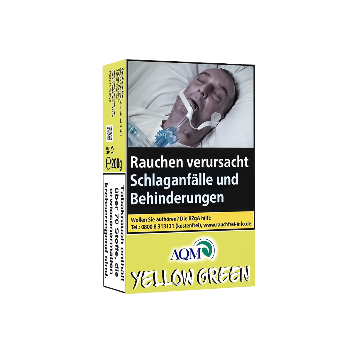 Aqua Mentha Yellow Green 200 g Shisha Tabak &ndash; Pfirsich Frische 1