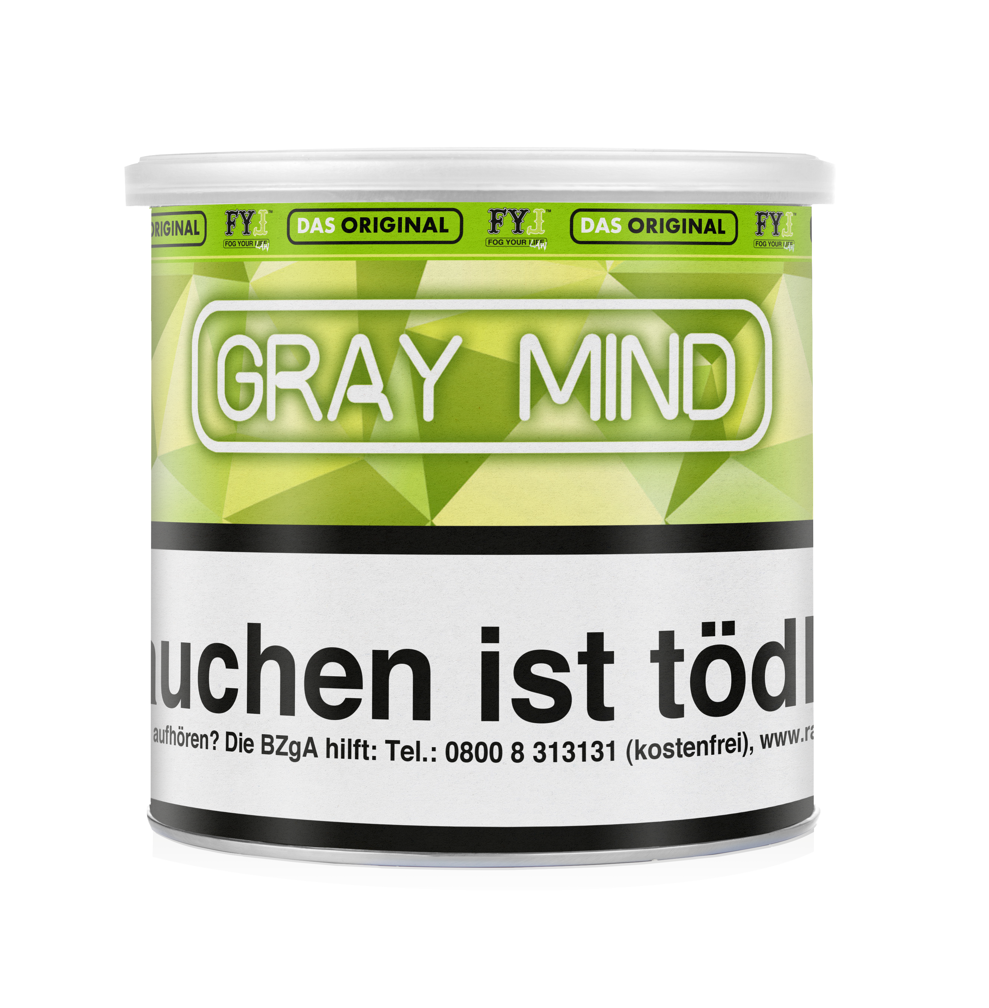 Fog Your Law - Dry Base mit Aroma - Gray Mind - 70 g - 2 Komponenten Lösung Tabak - mit versteuertem Glycerin 200 g Mischen 2