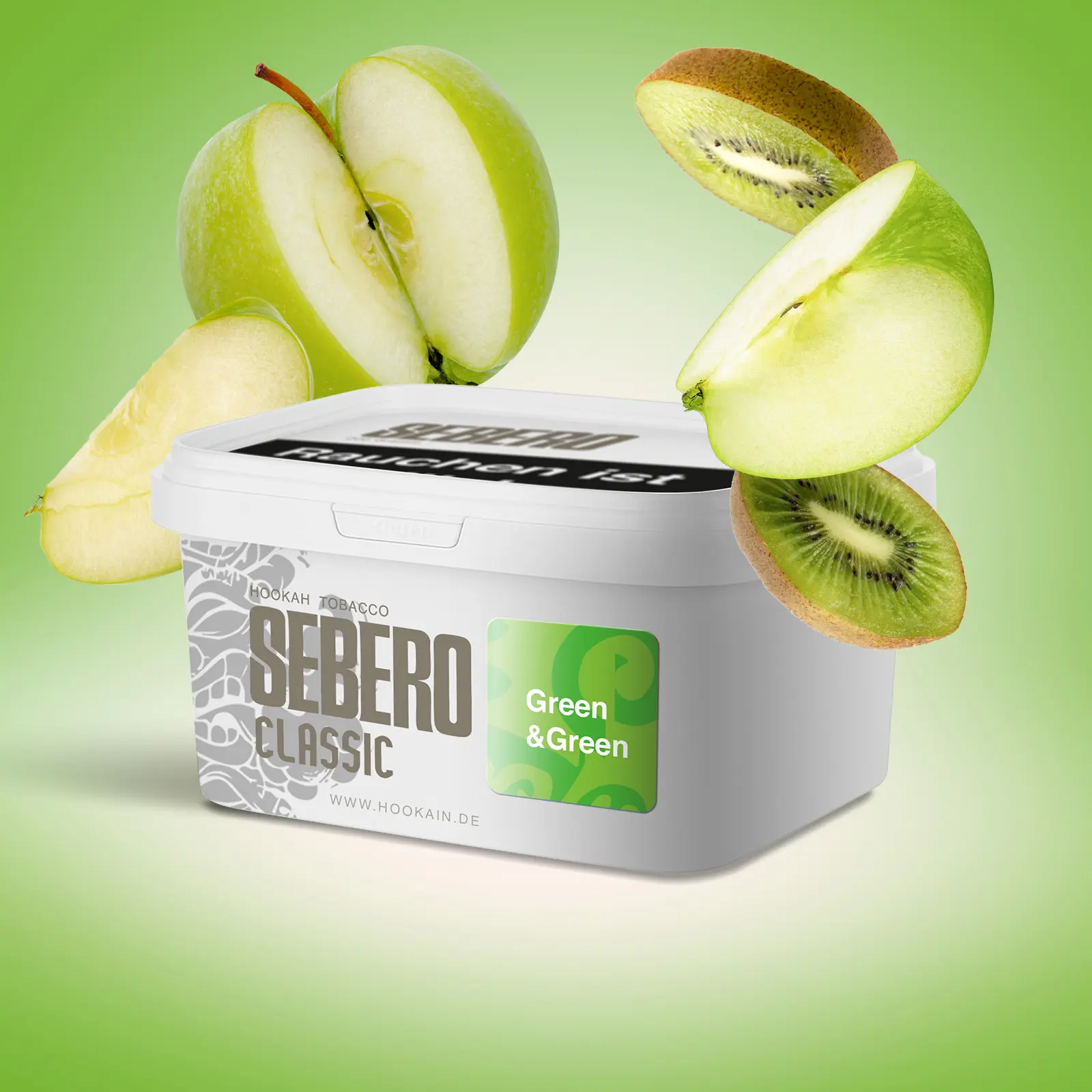 Sebero Classic Green&Green Shisha Tabak 200g – Burley aus Russland 1